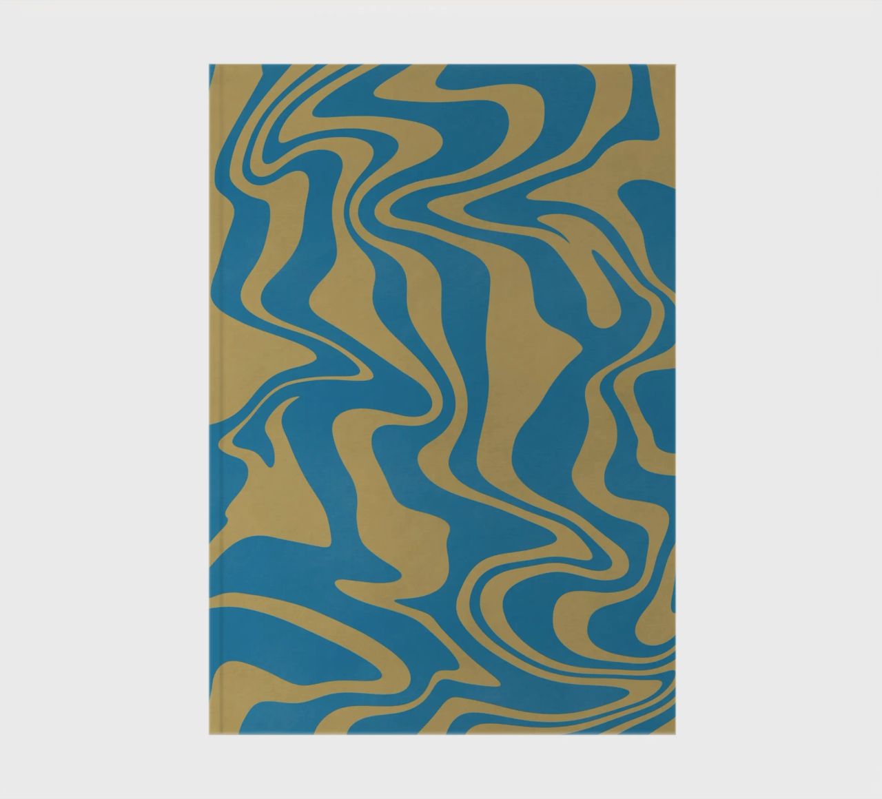 Fluid lines pattern notebook by Little Dean