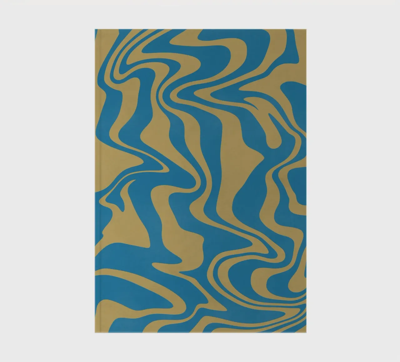 Fluid lines pattern notebook by Little Dean