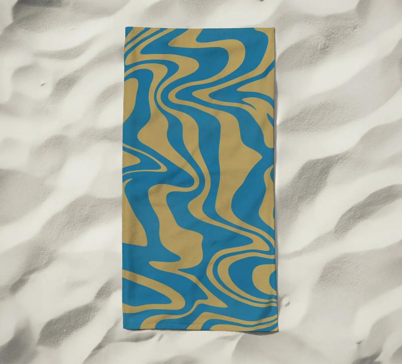 Fluid lines pattern serviette de plage de Little Dean