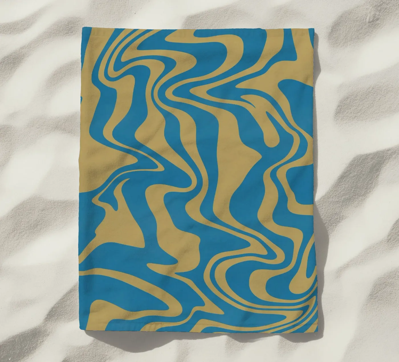 Fluid lines pattern serviette de plage de Little Dean