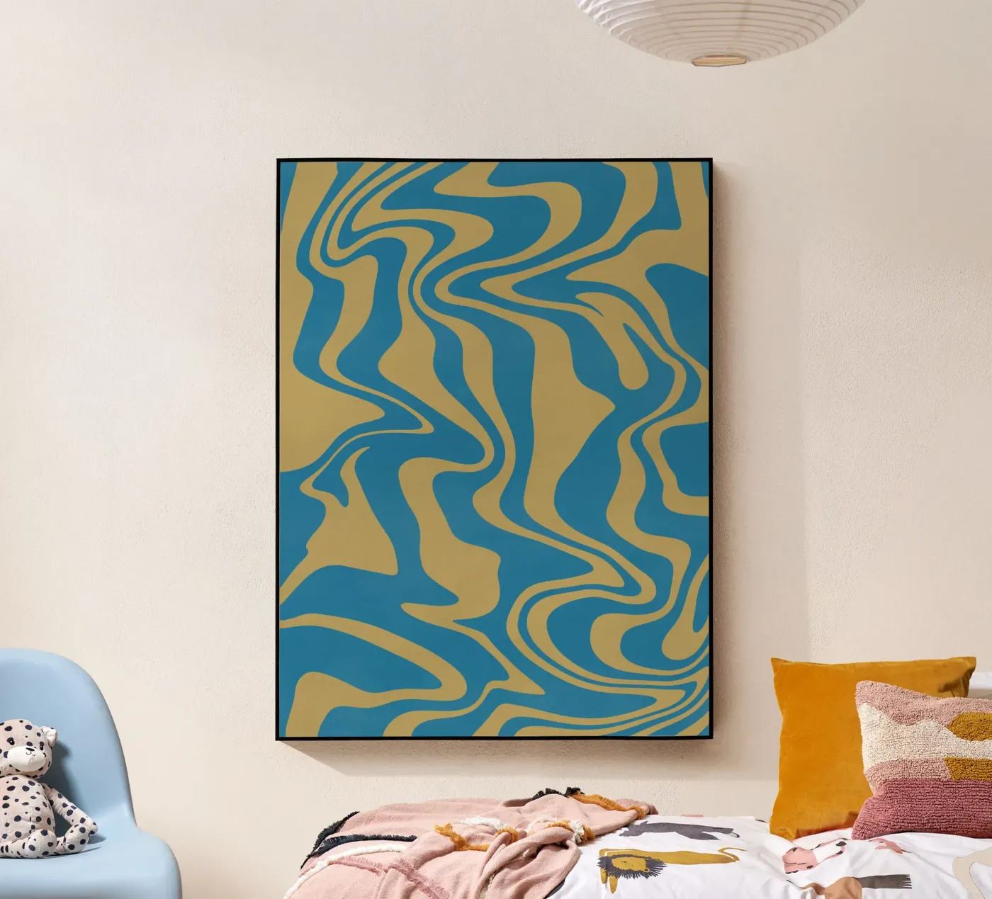 Fluid lines pattern plexiglass da Little Dean