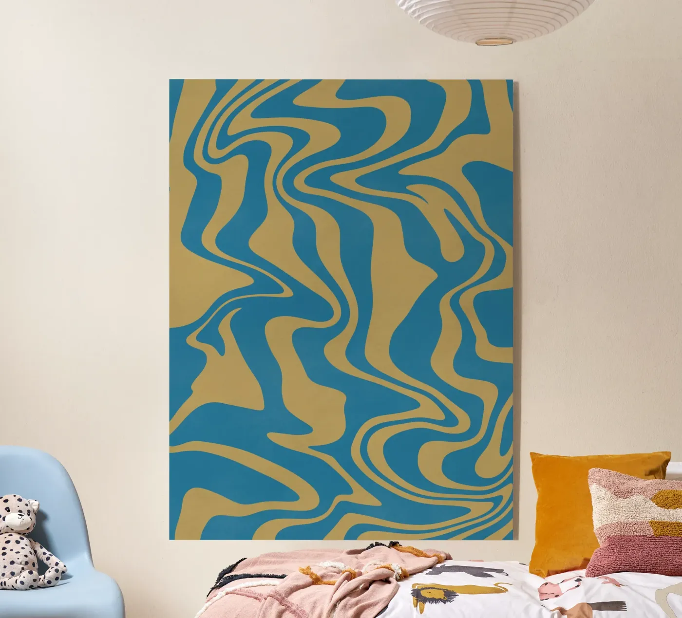 Fluid lines pattern plexiglass da Little Dean