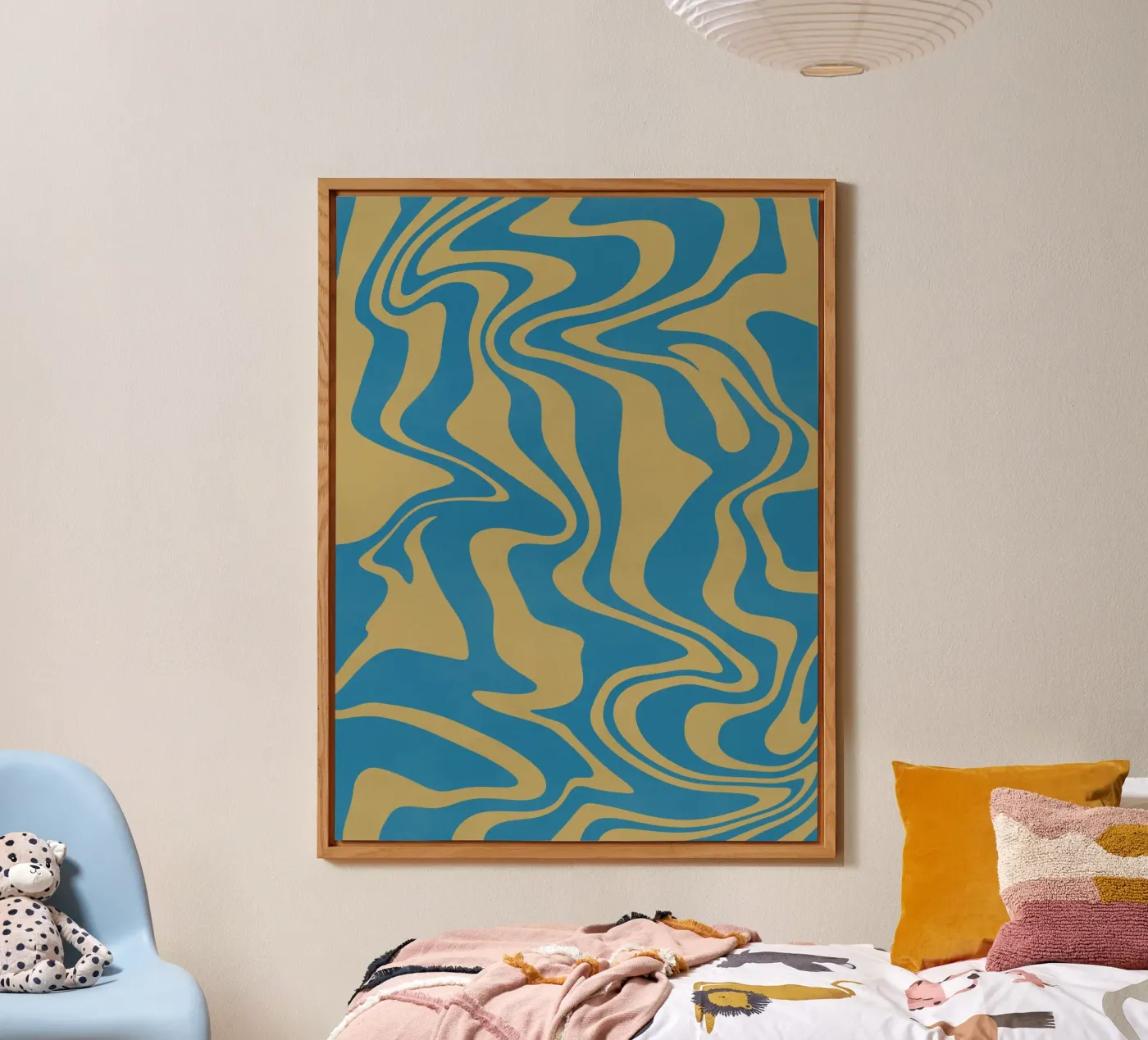 Fluid lines pattern pannello forex da Little Dean