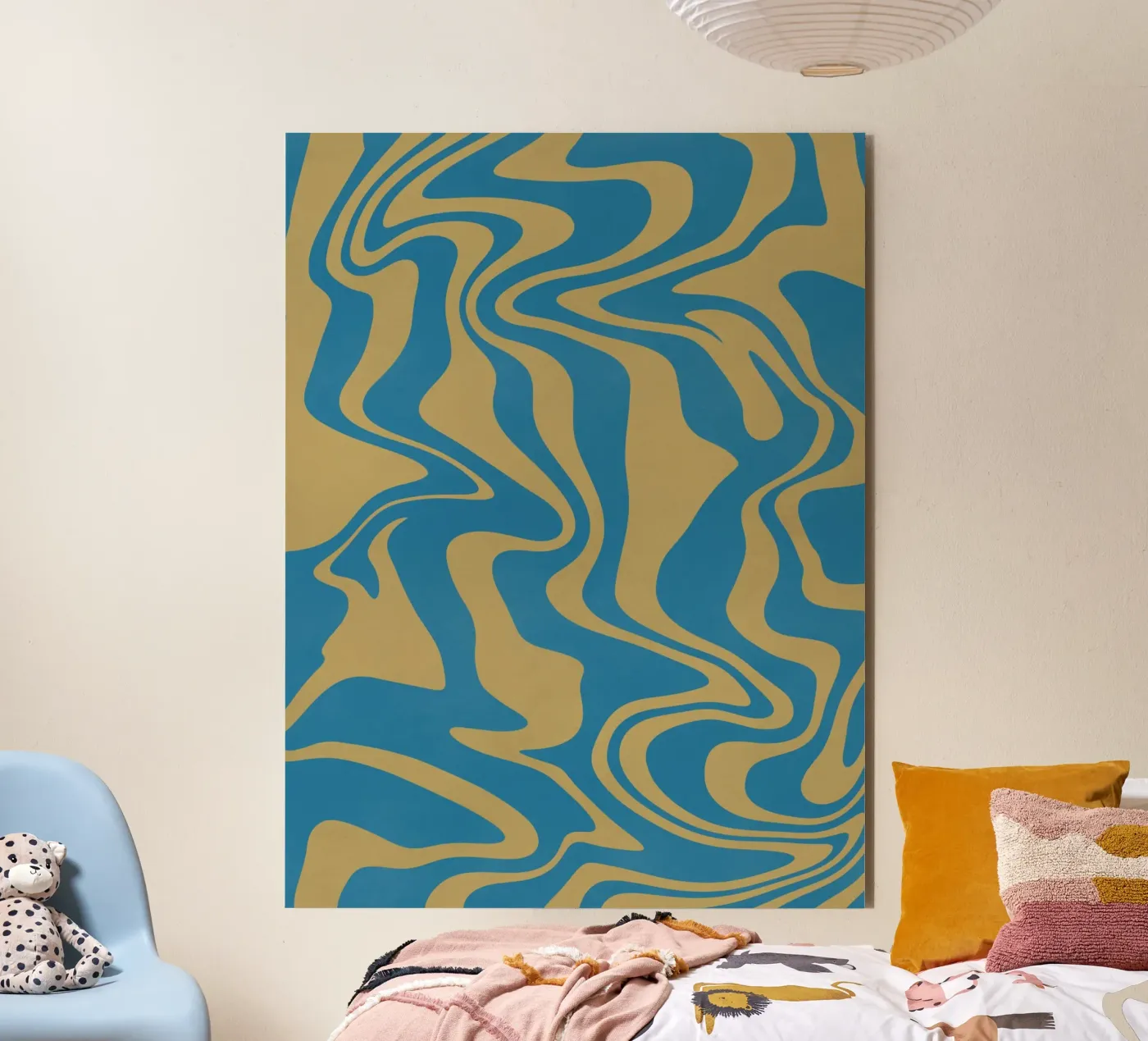 Fluid lines pattern pannello forex da Little Dean