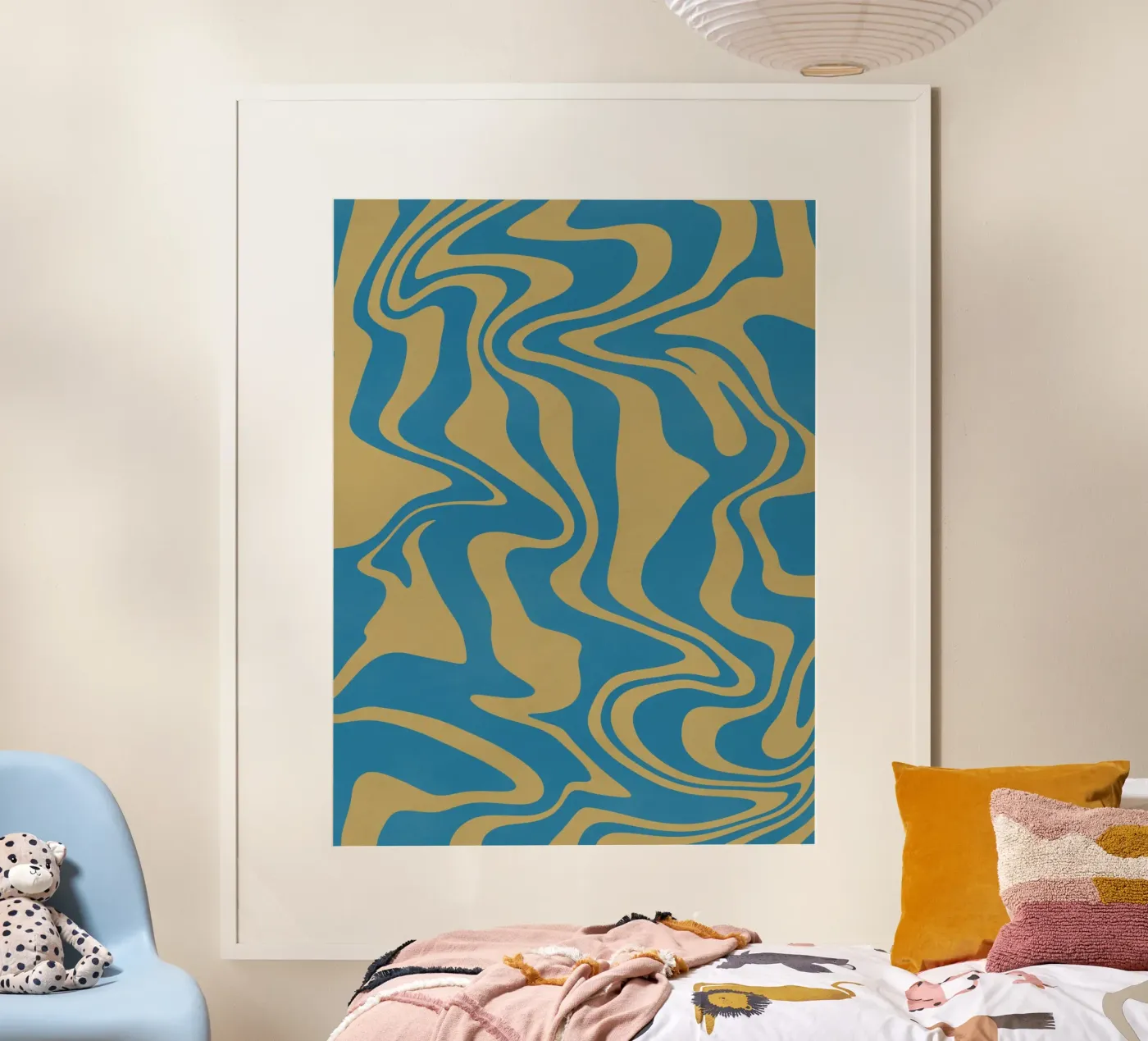 Fließlinienmuster Poster von Little Dean