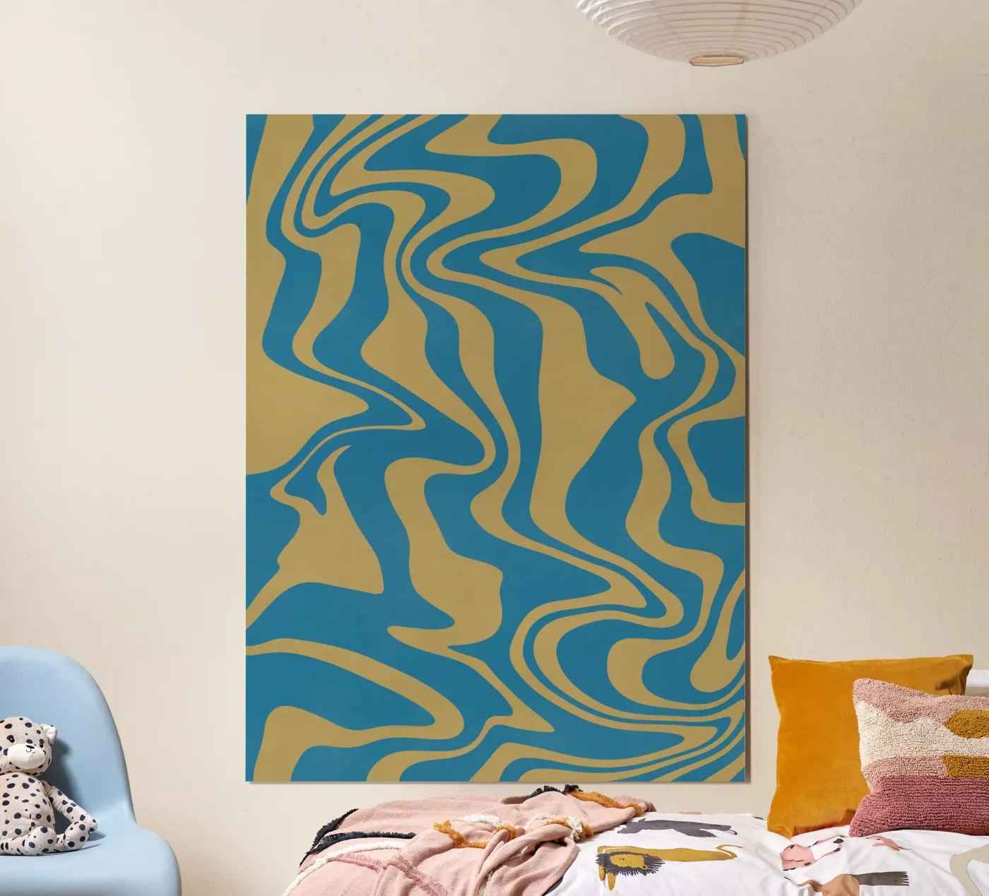 Fließlinienmuster Poster von Little Dean