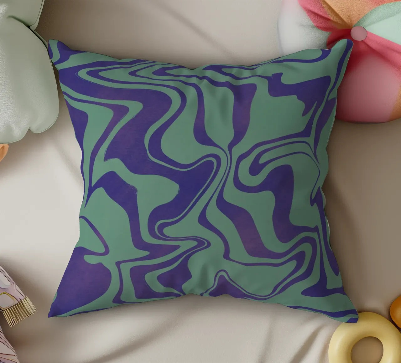 Schema linee fluide 02 cuscino da Little Dean