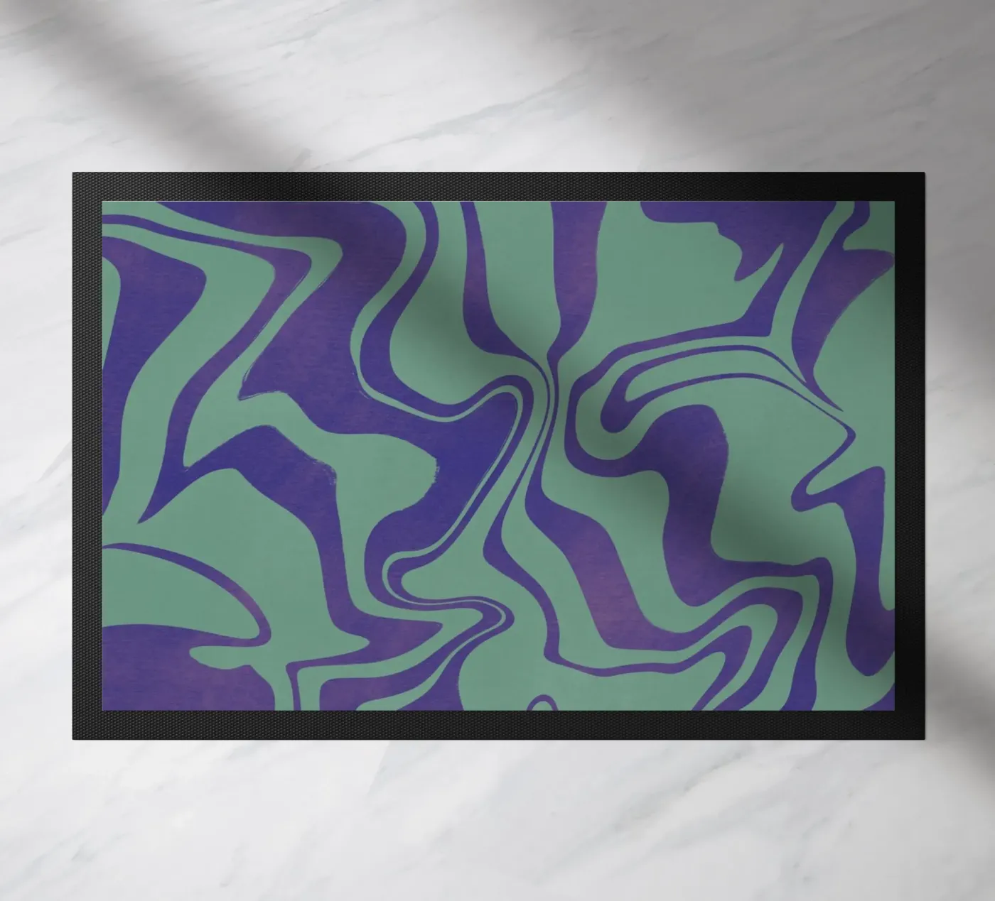 Fluid lines pattern 02 paillasson de Little Dean