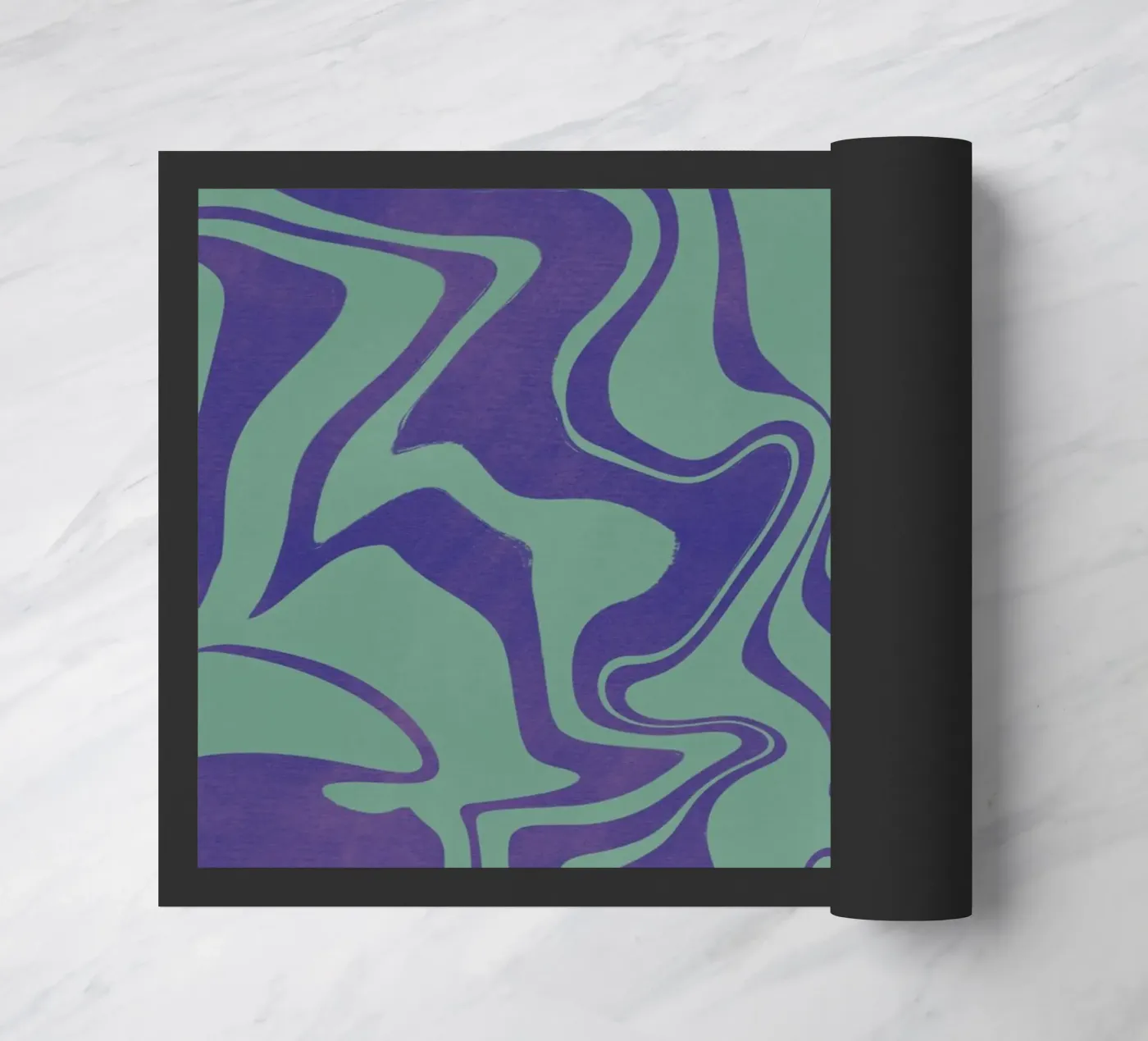 Fluid lines pattern 02 paillasson de Little Dean