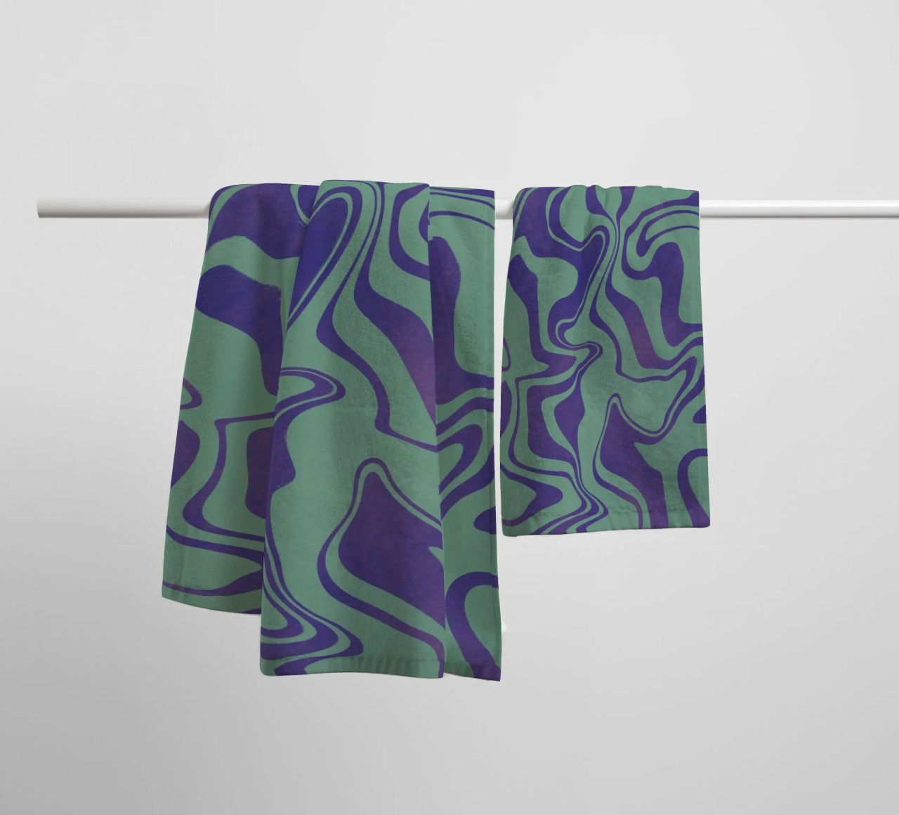 Schema linee fluide 02 asciugamano da bagno da Little Dean