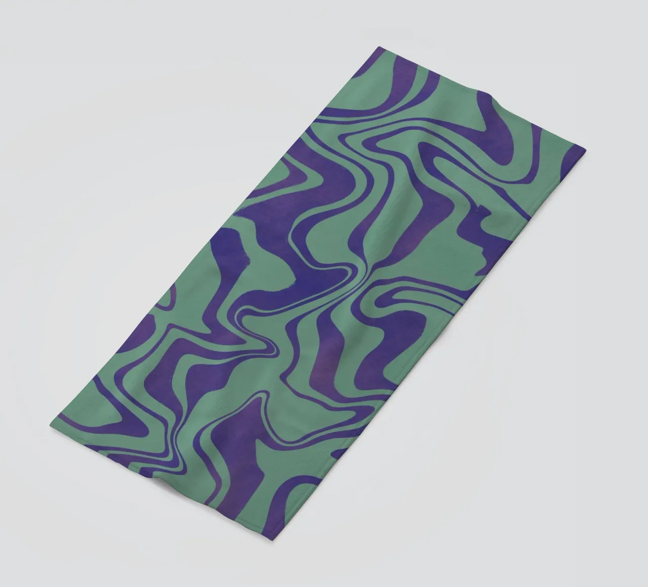 Vloeistofleidingen patroon 02 strandhanddoek van Little Dean