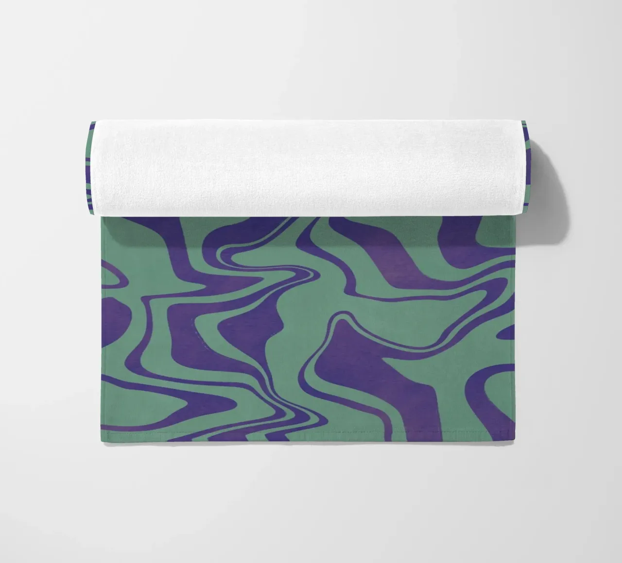 Vloeistofleidingen patroon 02 strandhanddoek van Little Dean
