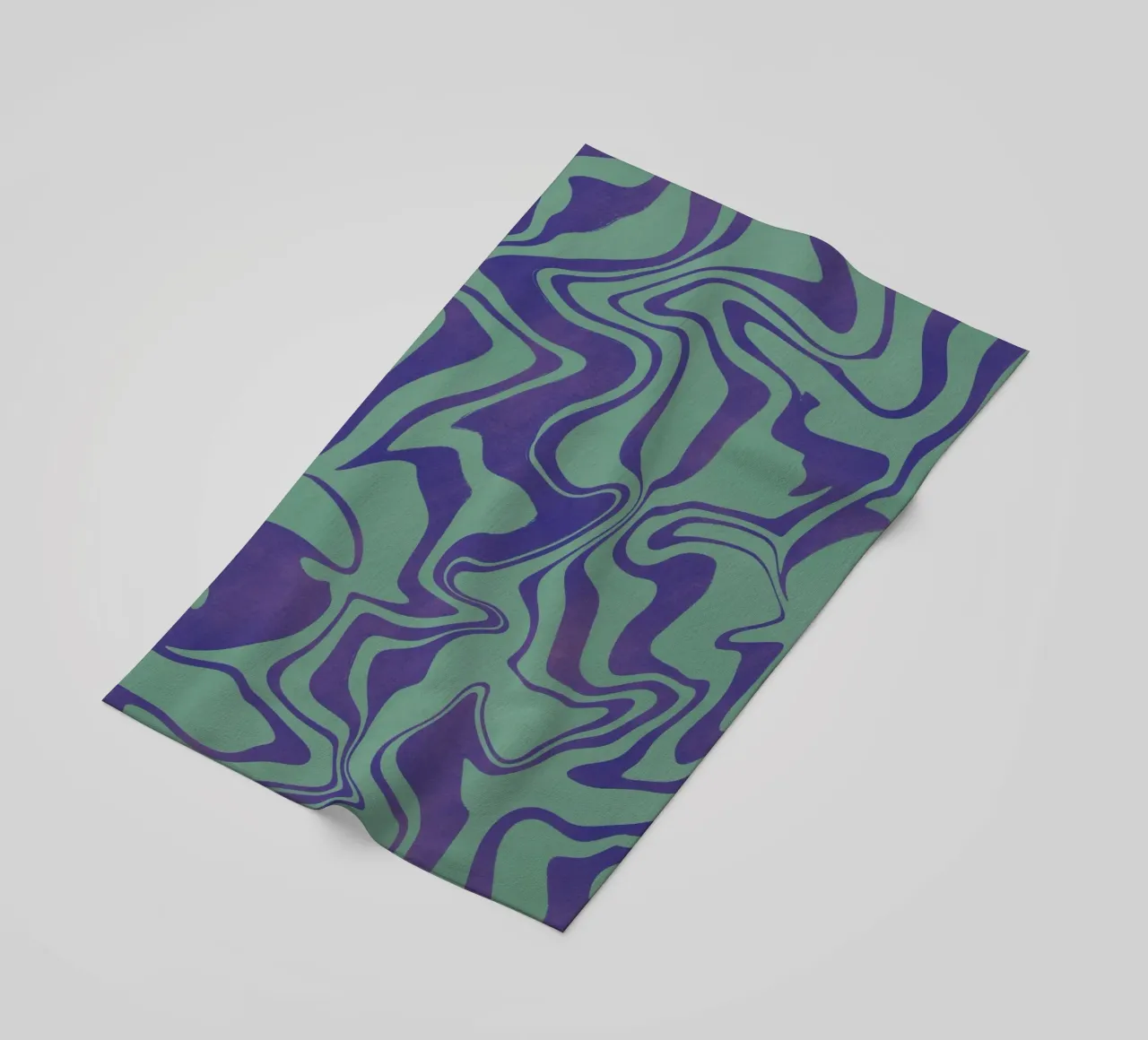 Vloeistofleidingen patroon 02 strandhanddoek van Little Dean