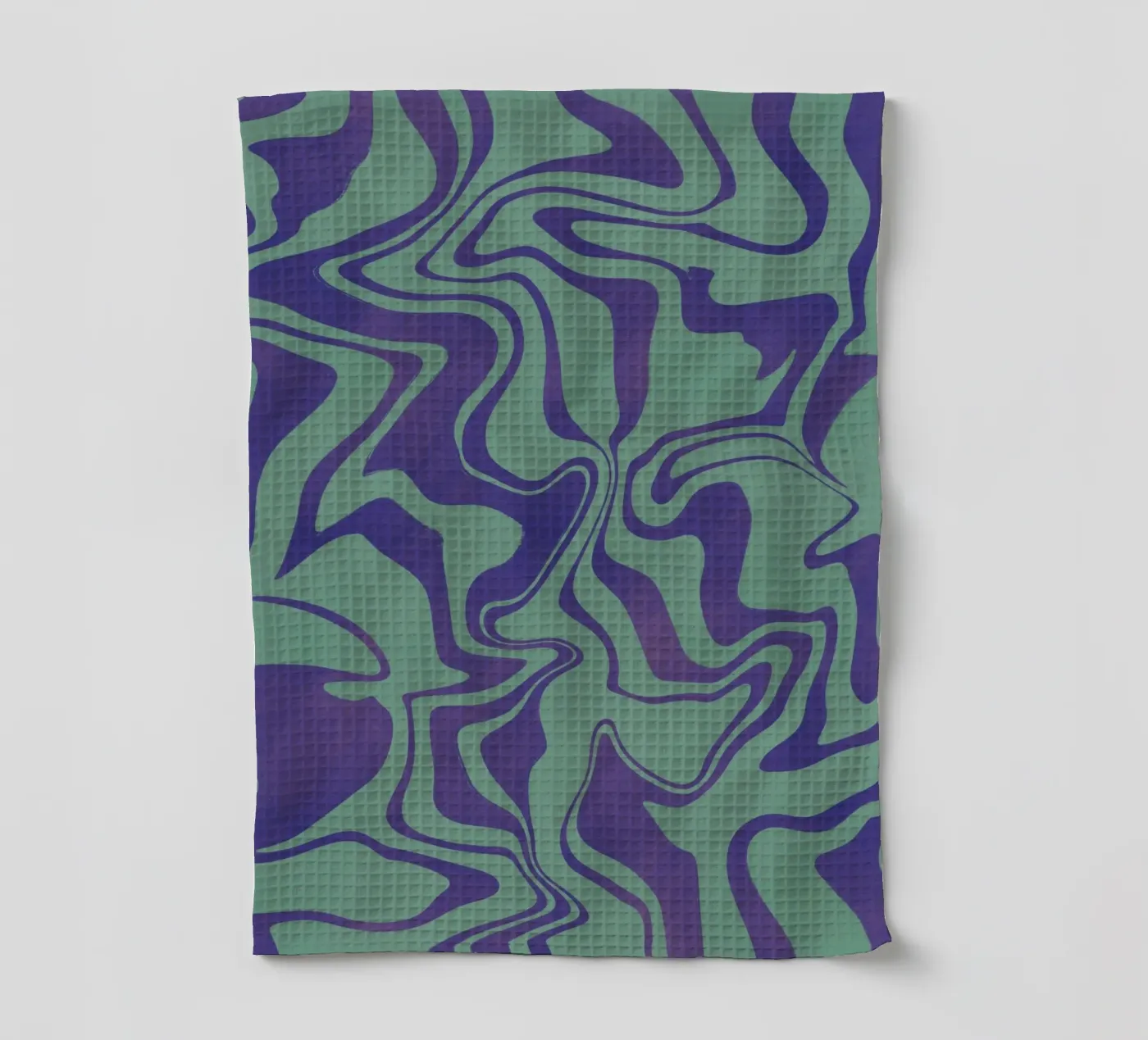 Fluid lines pattern 02 Geschirrtuch von Little Dean
