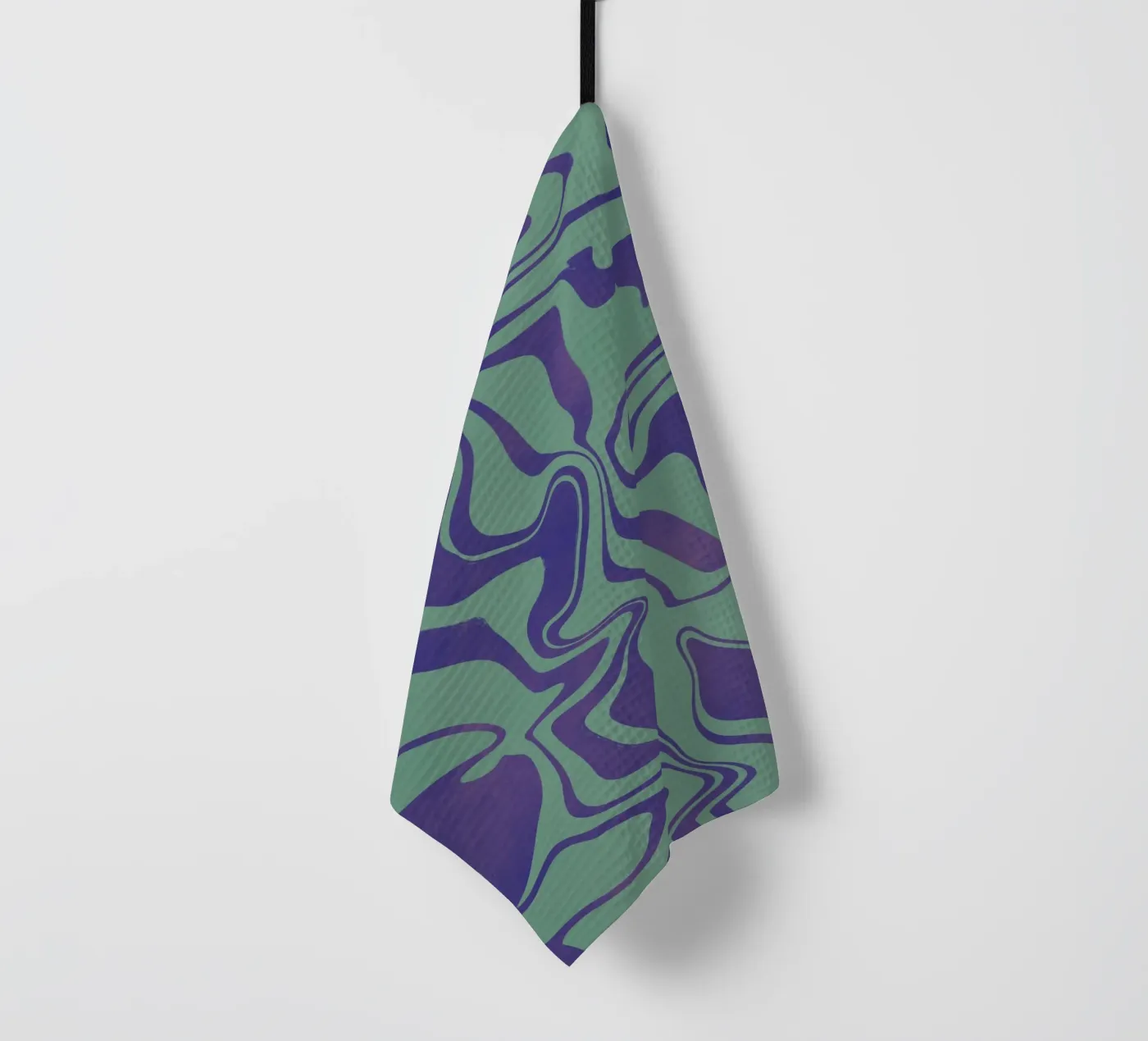 Fluid lines pattern 02 Geschirrtuch von Little Dean