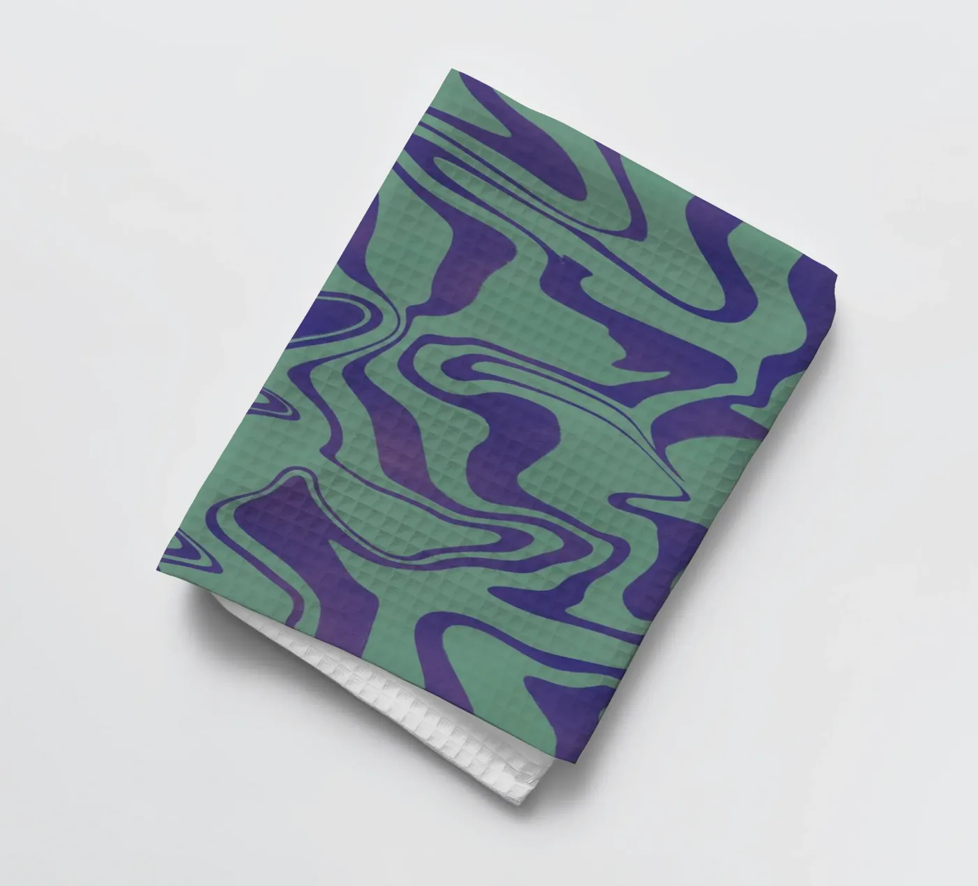 Fluid lines pattern 02 Geschirrtuch von Little Dean