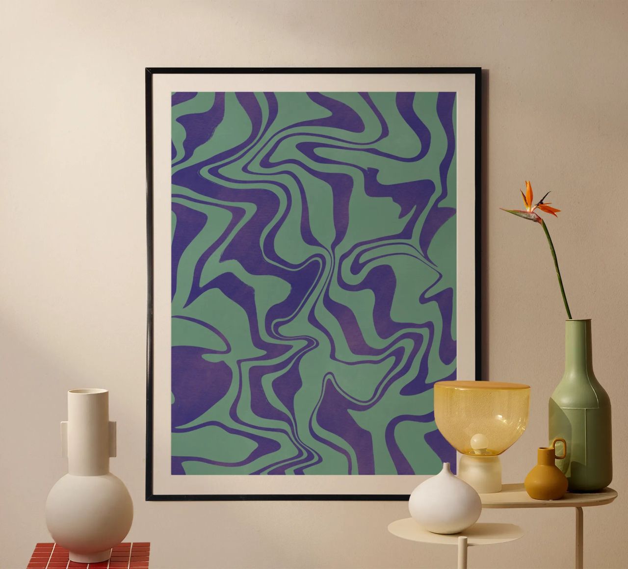 Fluid lines pattern 02 hahnemühle by Little Dean