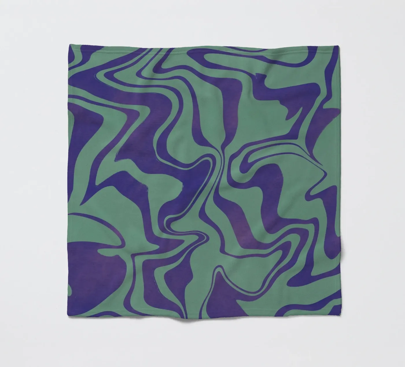 Fluid lines pattern 02 fleece blanket by Little Dean