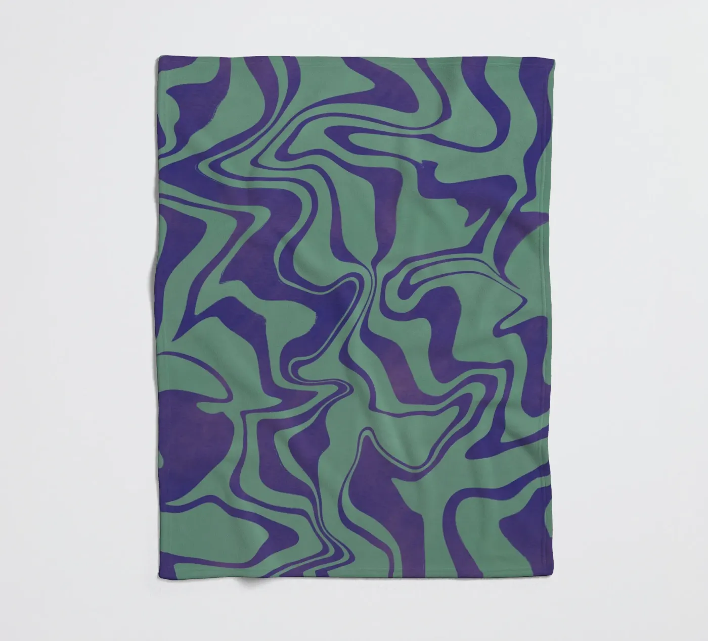 Fluid lines pattern 02 fleece blanket by Little Dean