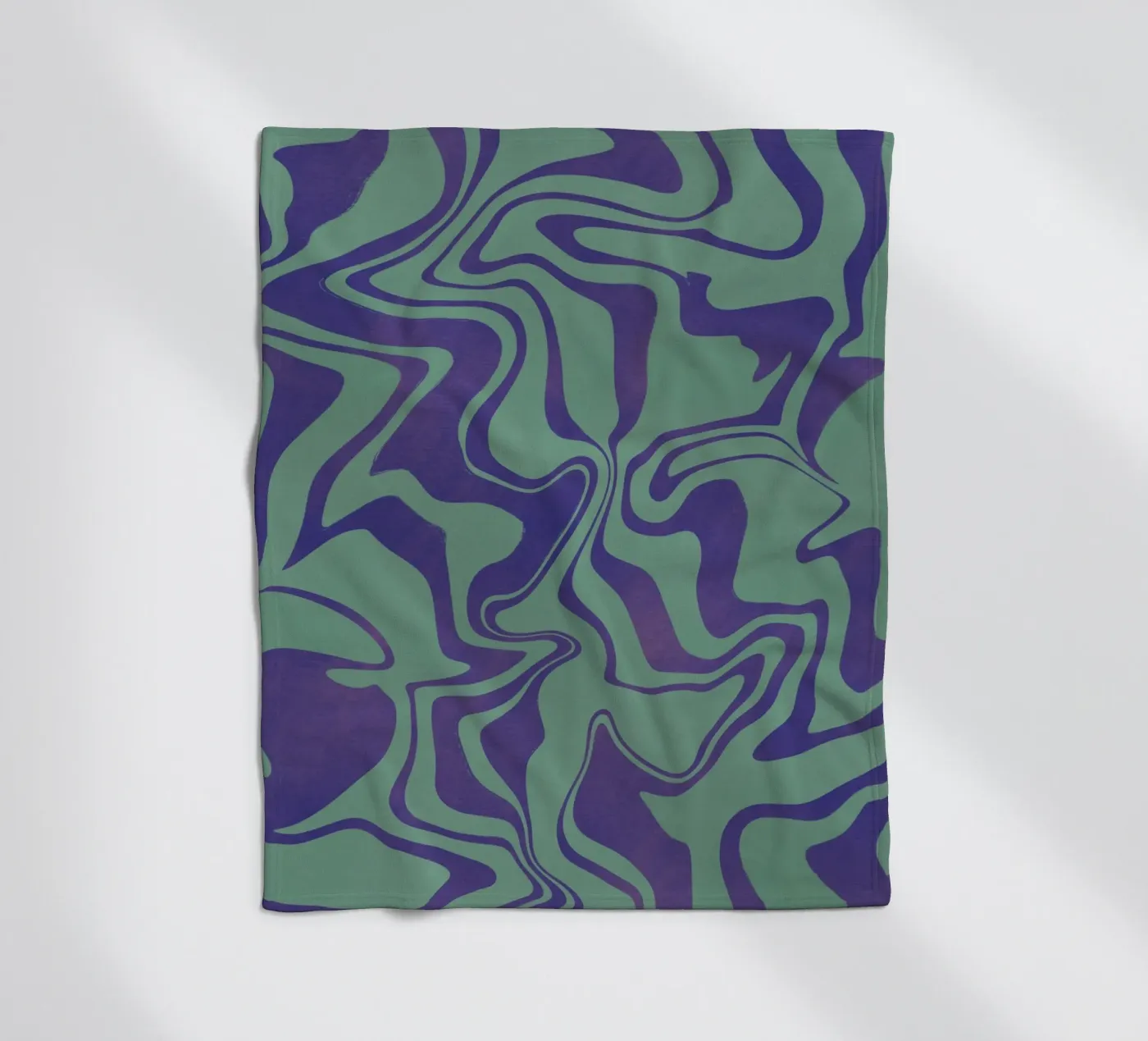 Fluid lines pattern 02 fleece blanket by Little Dean
