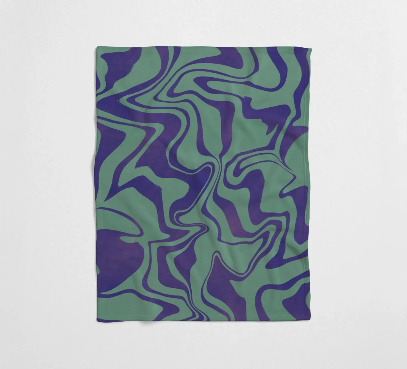 Fluid lines pattern 02 fleece blanket by Little Dean