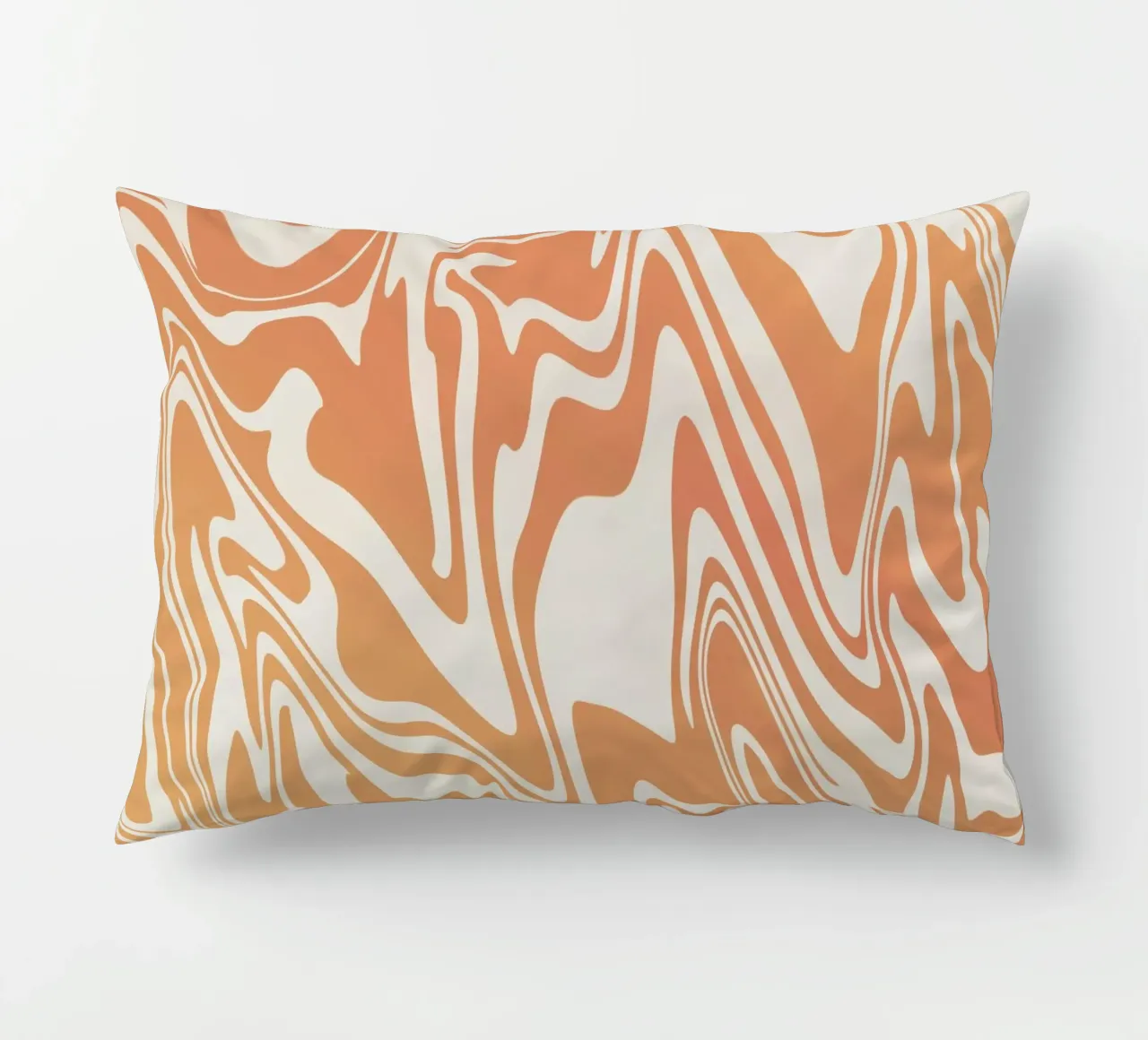 Fluid lines pattern 03 decorative cushion by Little Dean