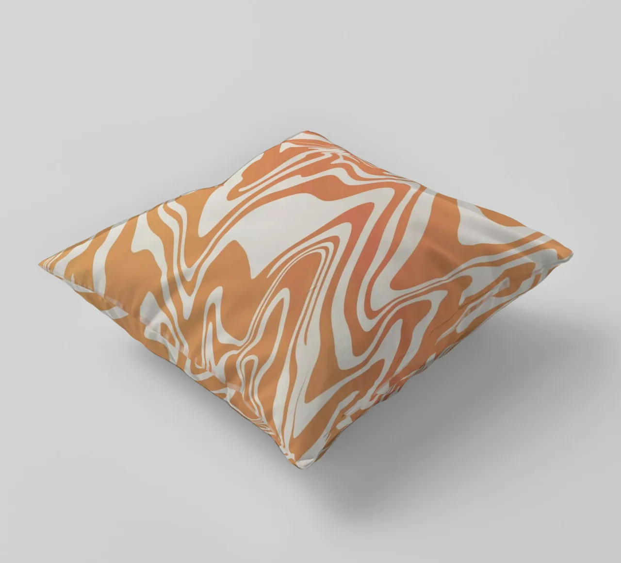 Fluid lines pattern 03 decorative cushion by Little Dean