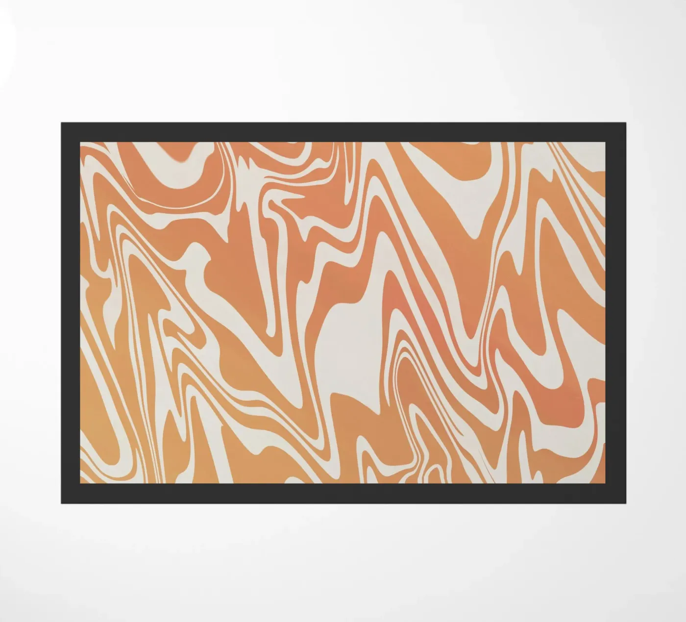Fluid lines pattern 03 doormat by Little Dean