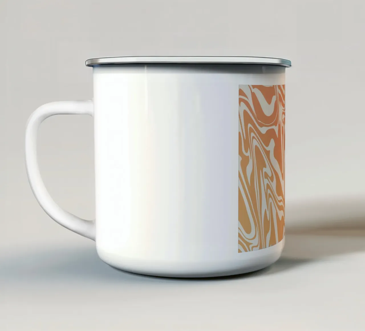 Lignes de produit motif 03 mug en émail de Little Dean