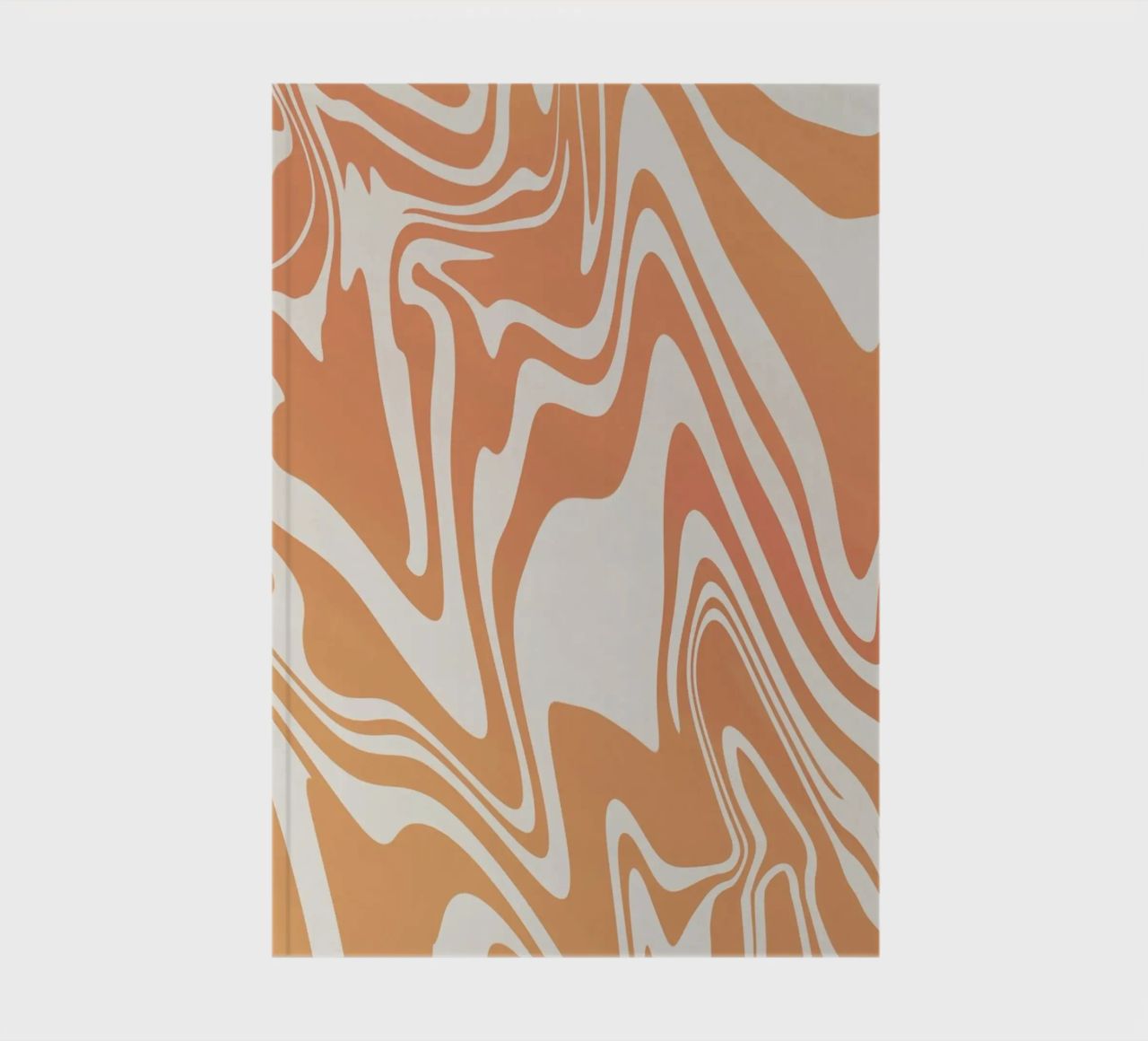 Fluid lines pattern 03 notebook by Little Dean