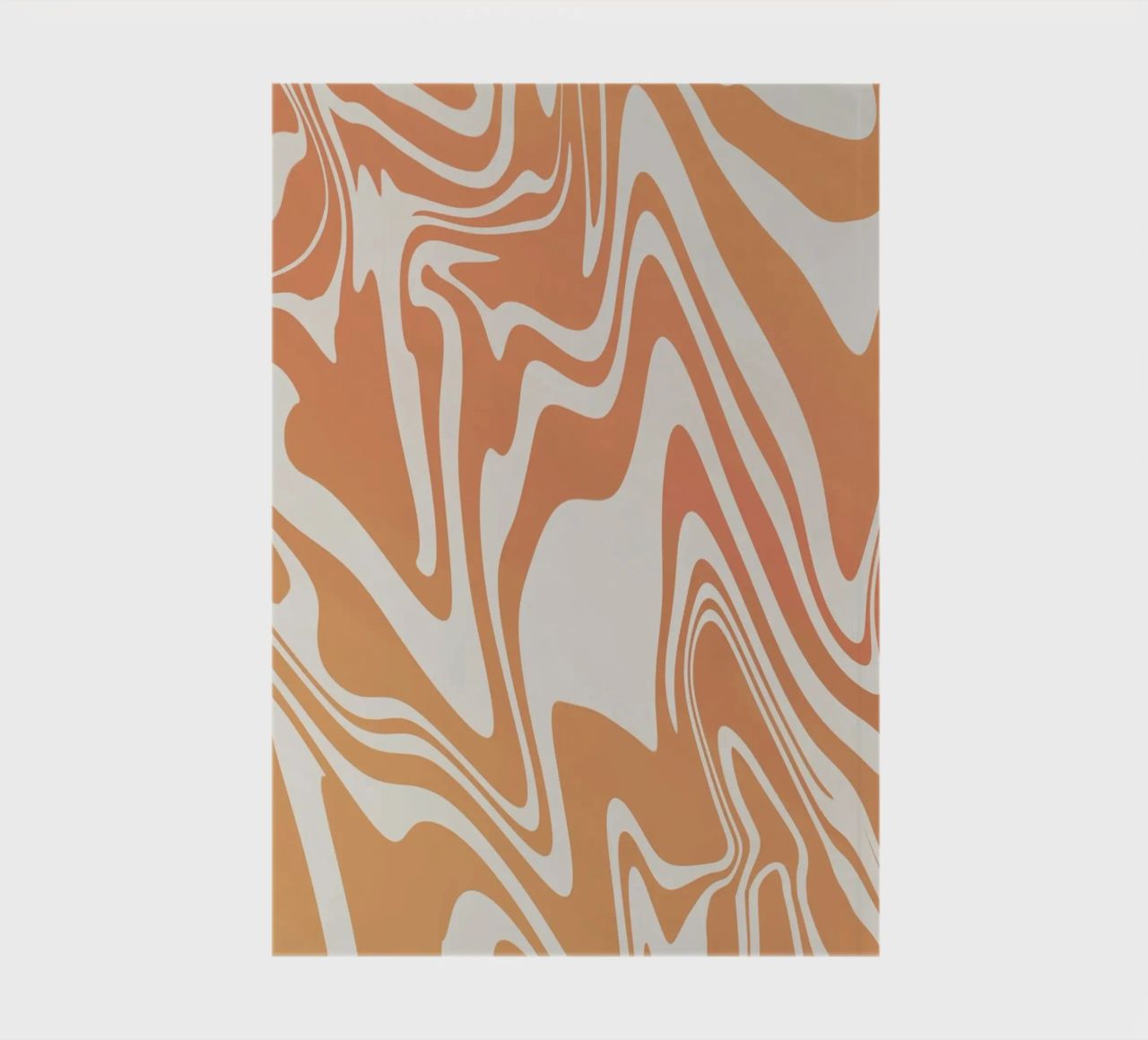Fluid lines pattern 03 notebook by Little Dean