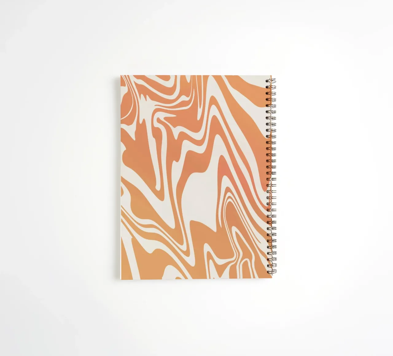 Fluid lines pattern 03 spiral notebook by Little Dean