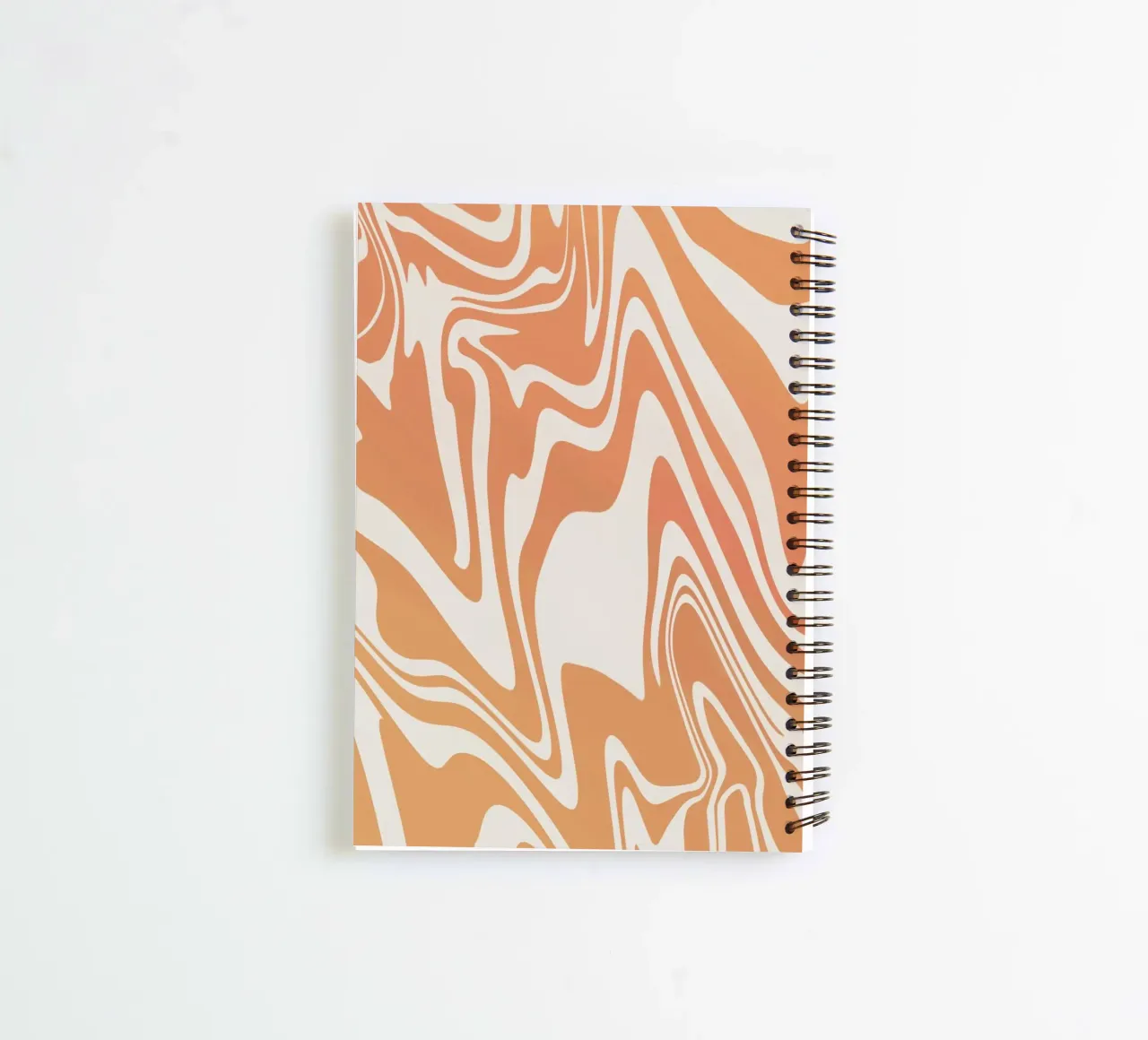 Fluid lines pattern 03 spiral notebook by Little Dean