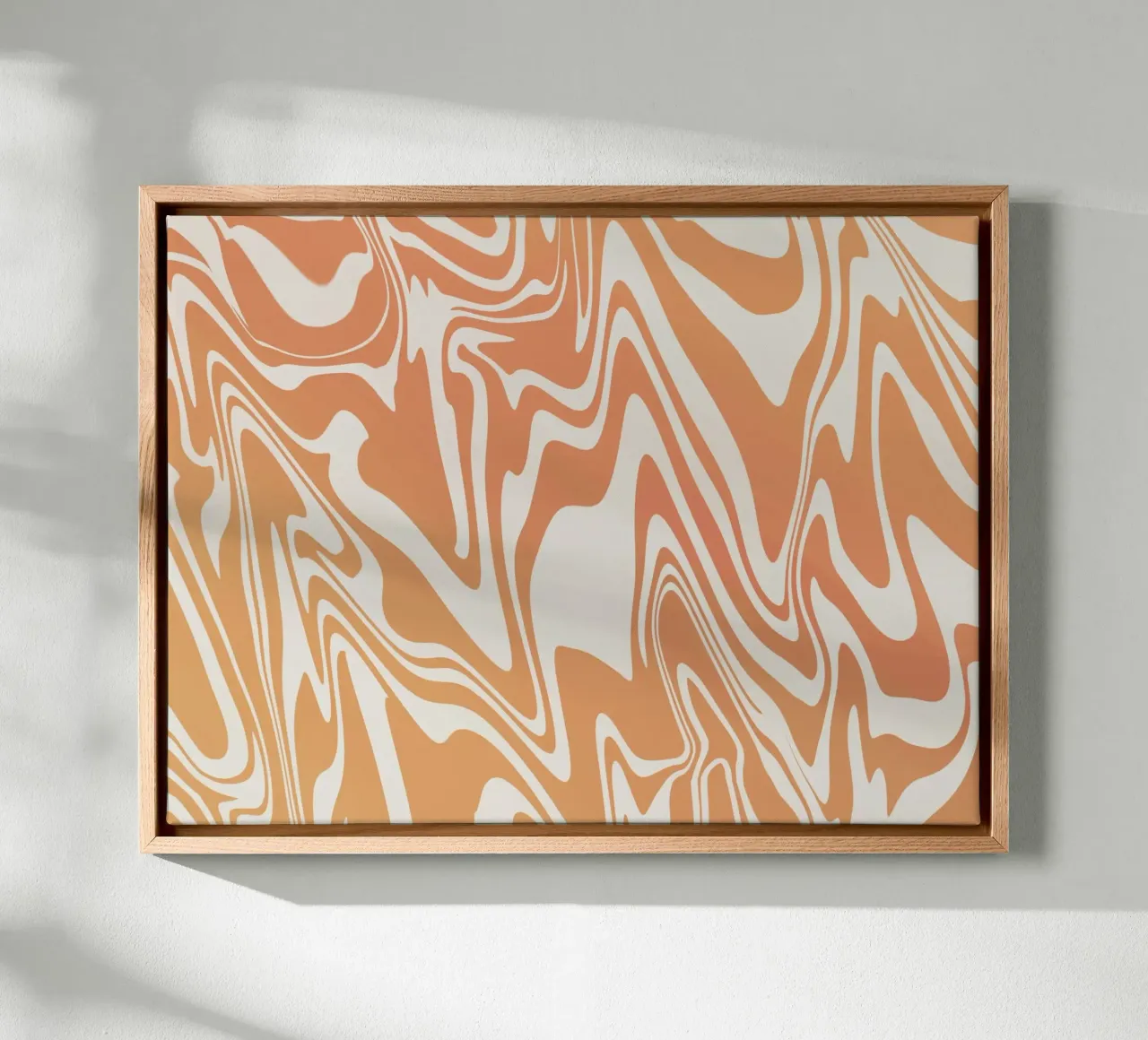 Fluid lines pattern 03 canvas by Little Dean