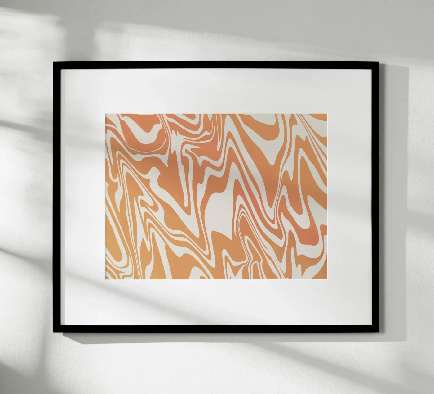 Fluid lines pattern 03 Poster von Little Dean