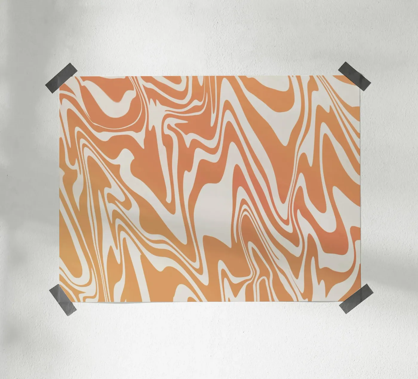 Fluid lines pattern 03 Poster von Little Dean
