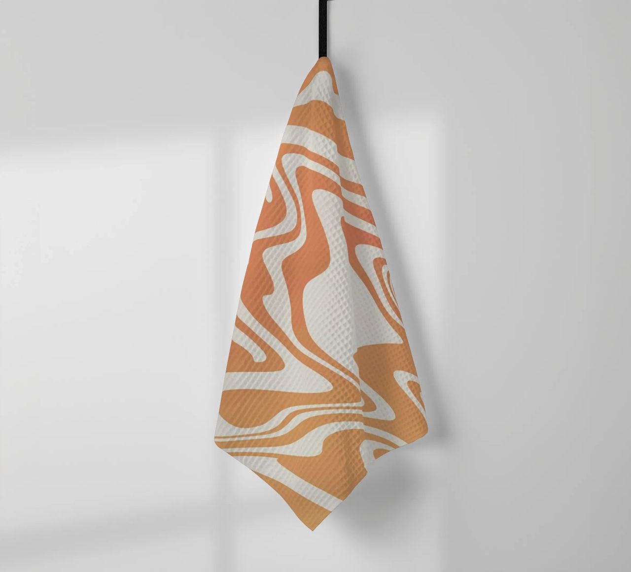 Fluid lines pattern 03 tea towel by Little Dean