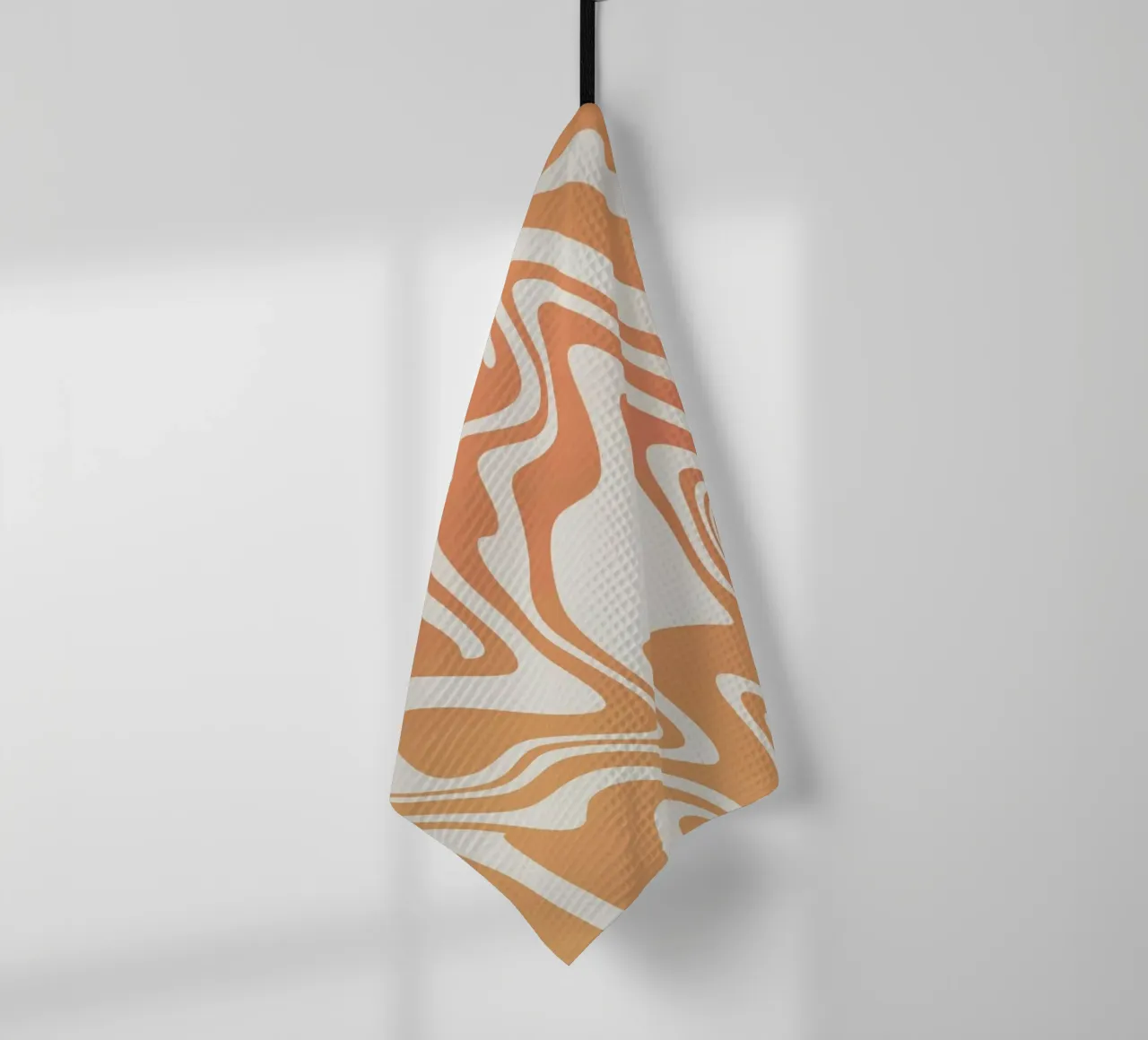 Fluid lines pattern 03 tea towel by Little Dean