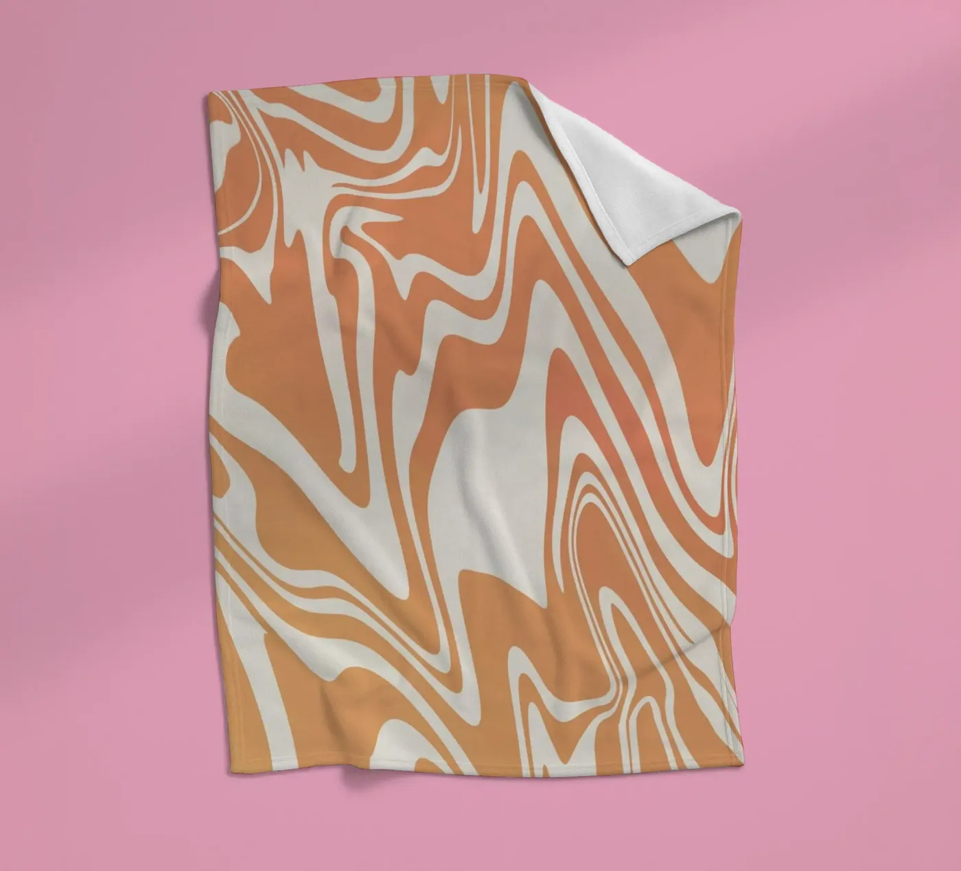 Fluid lines pattern 03 fleece blanket by Little Dean