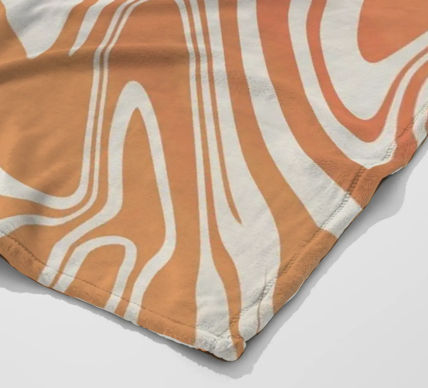 Fluid lines pattern 03 fleece blanket by Little Dean