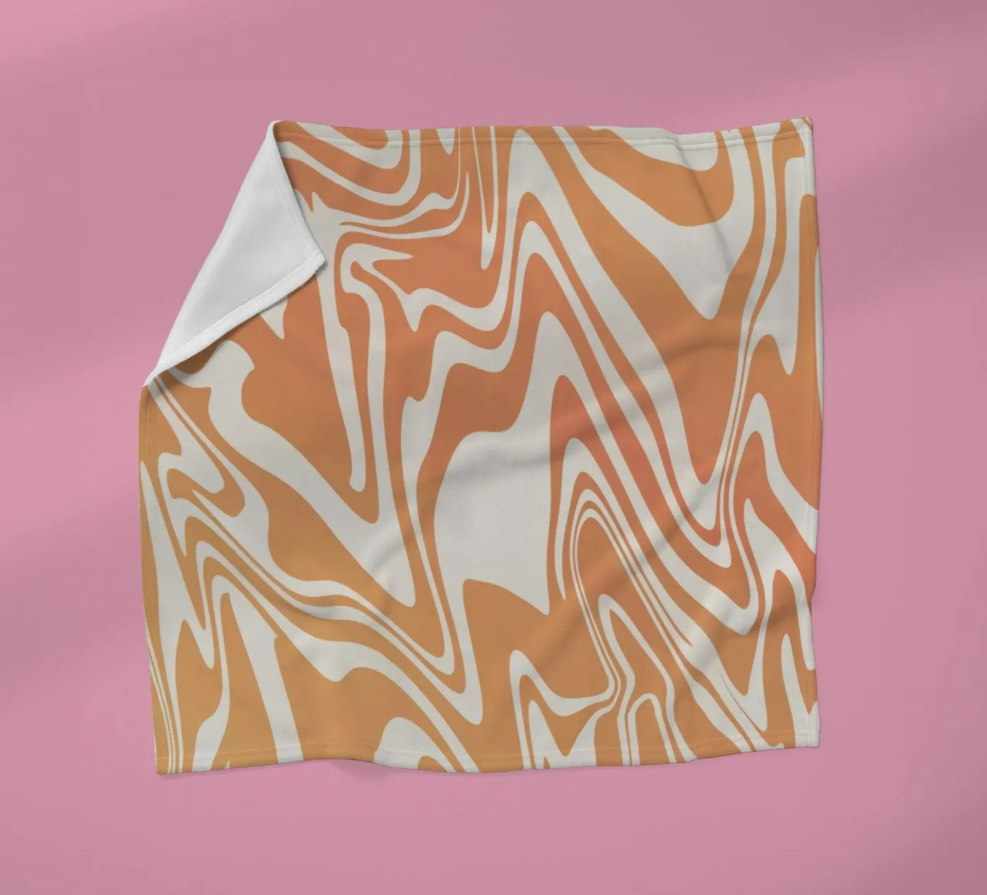 Fluid lines pattern 03 fleece blanket by Little Dean