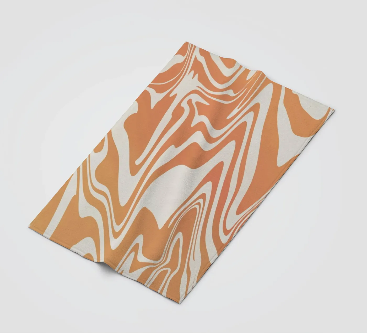 Fluid lines pattern 03 fleece blanket by Little Dean