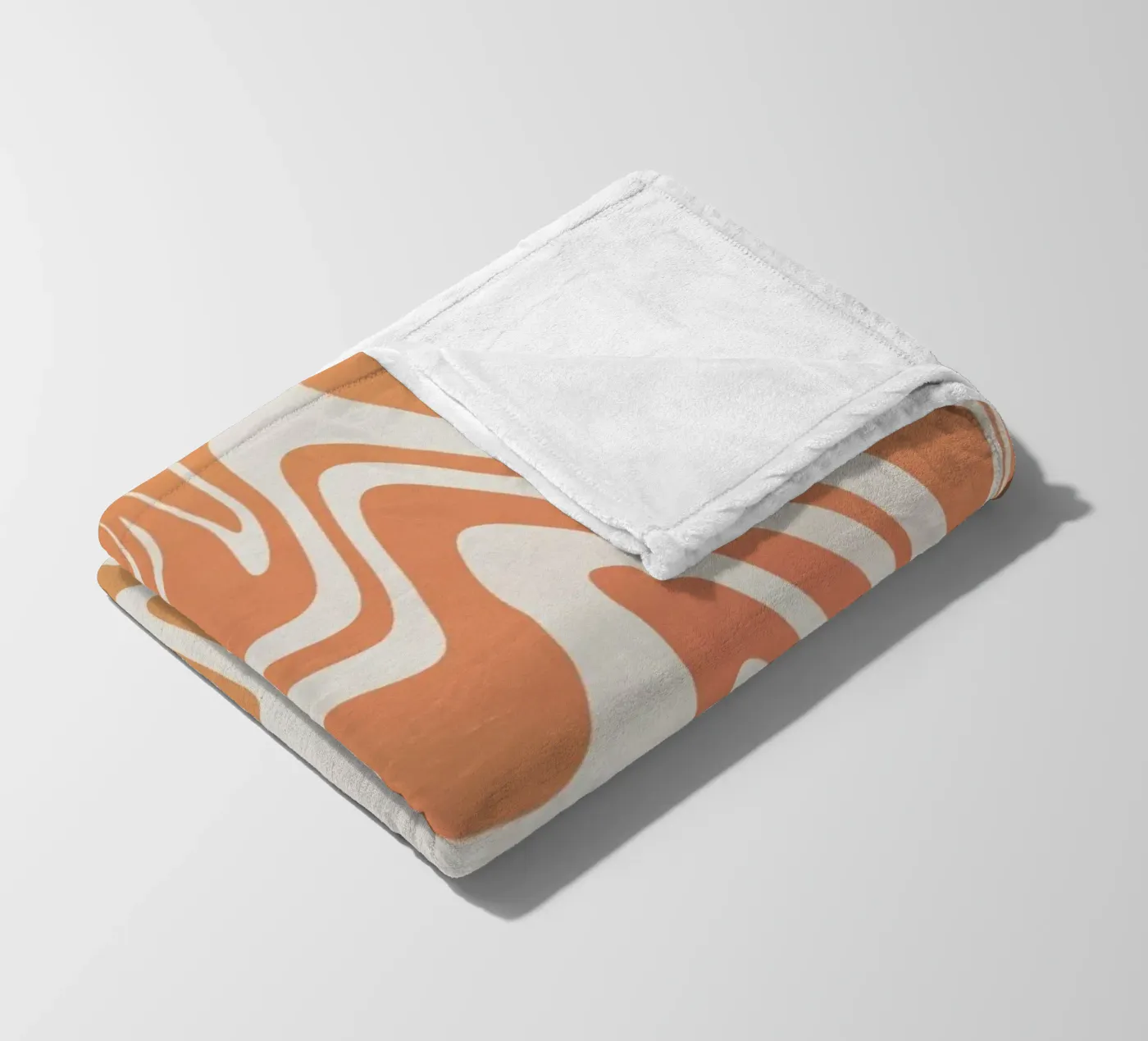 Fluid lines pattern 03 fleece blanket by Little Dean