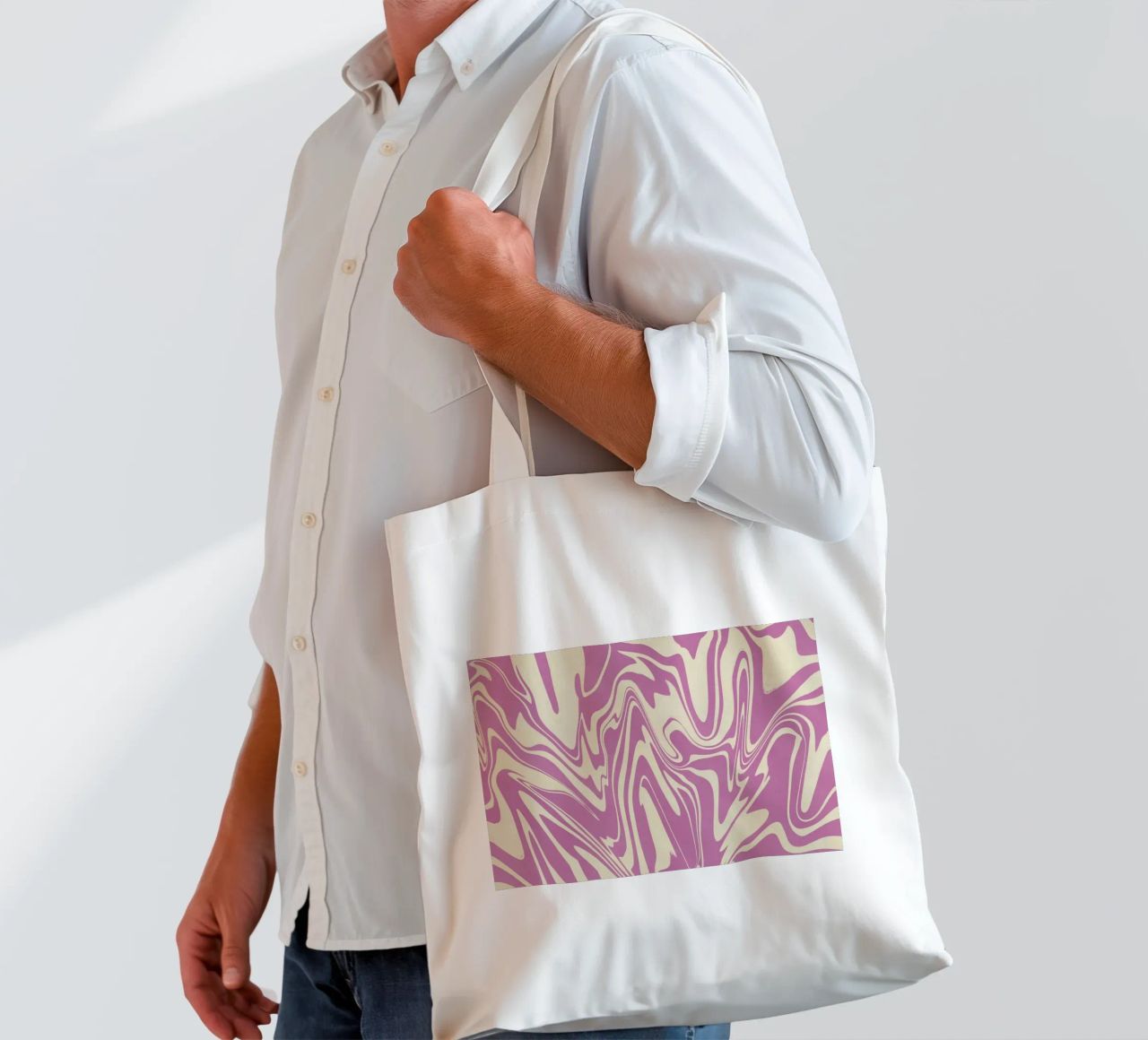Schema delle linee fluide 04 borsa in juta da Little Dean
