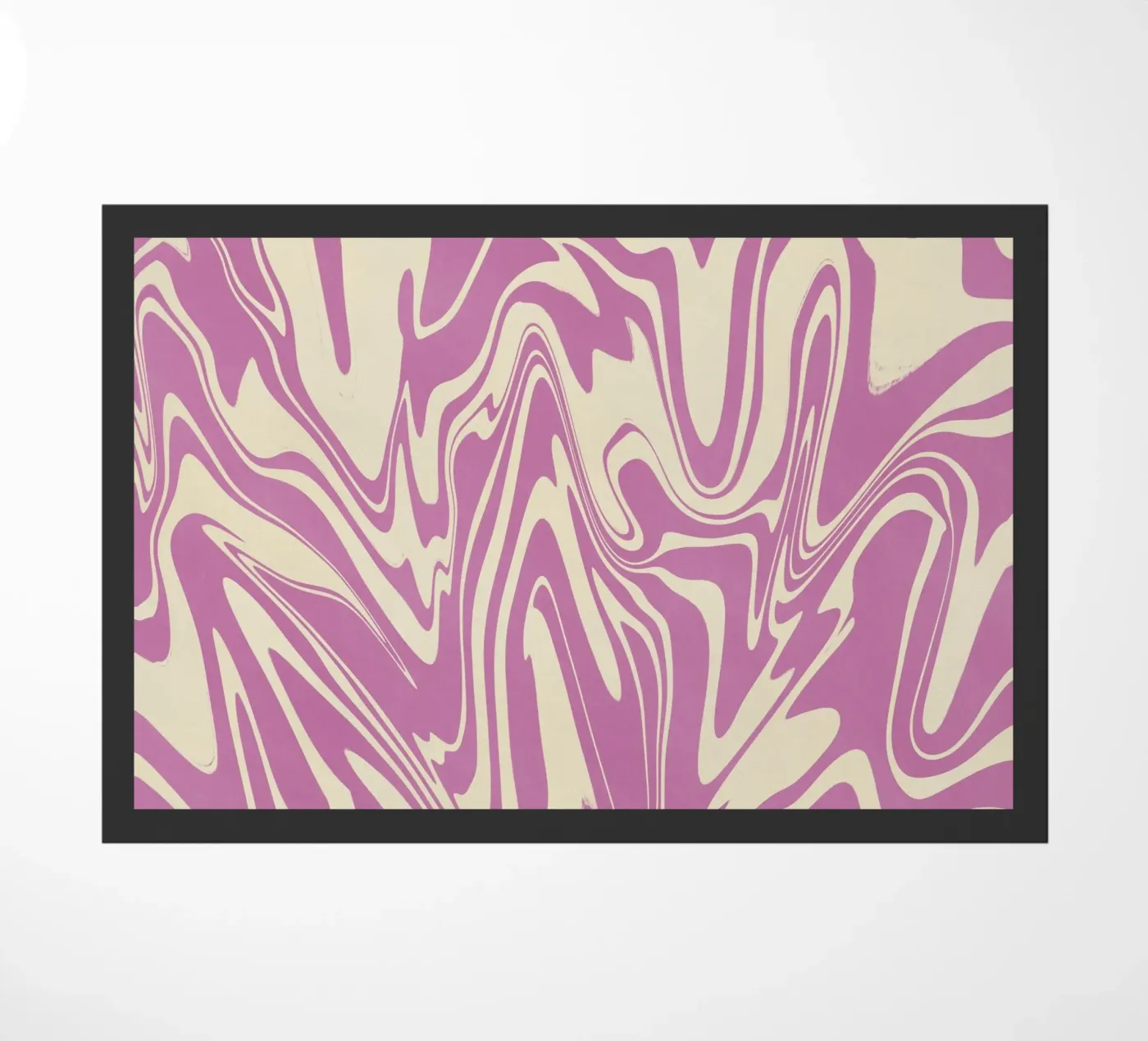 Fluid lines pattern 04 doormat by Little Dean