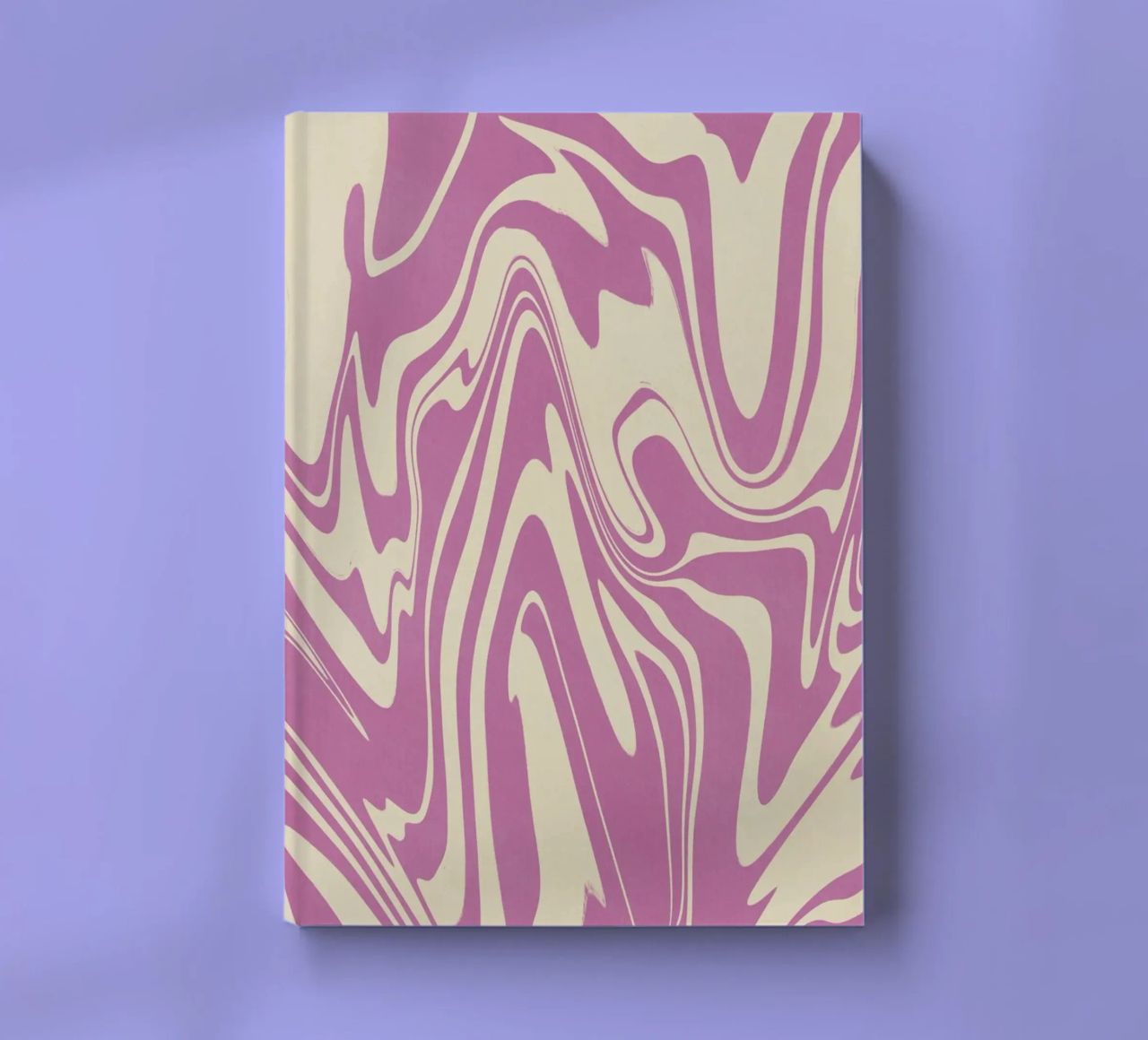 Fluid lines pattern 04 notebook by Little Dean