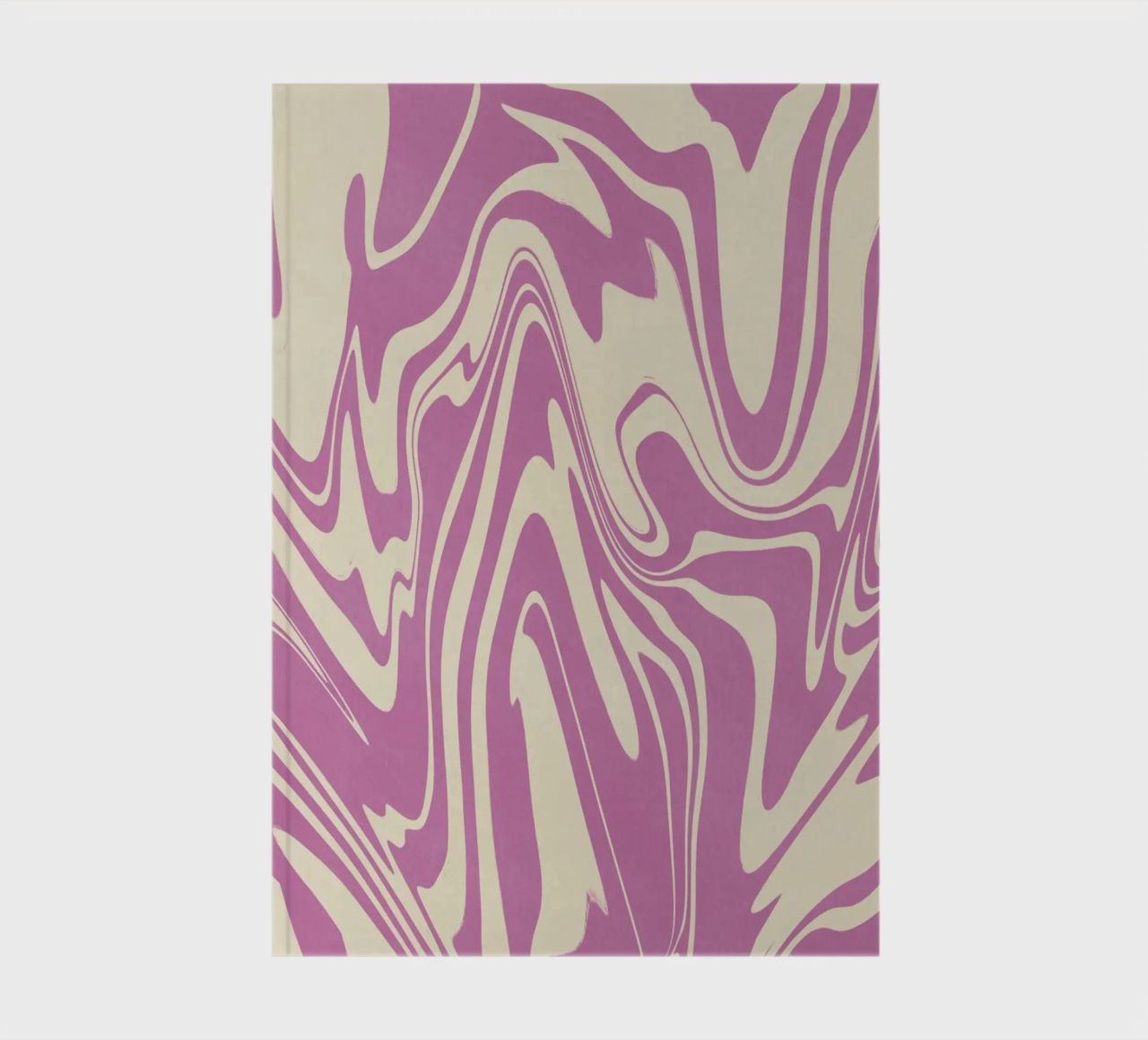Fluid lines pattern 04 notebook by Little Dean