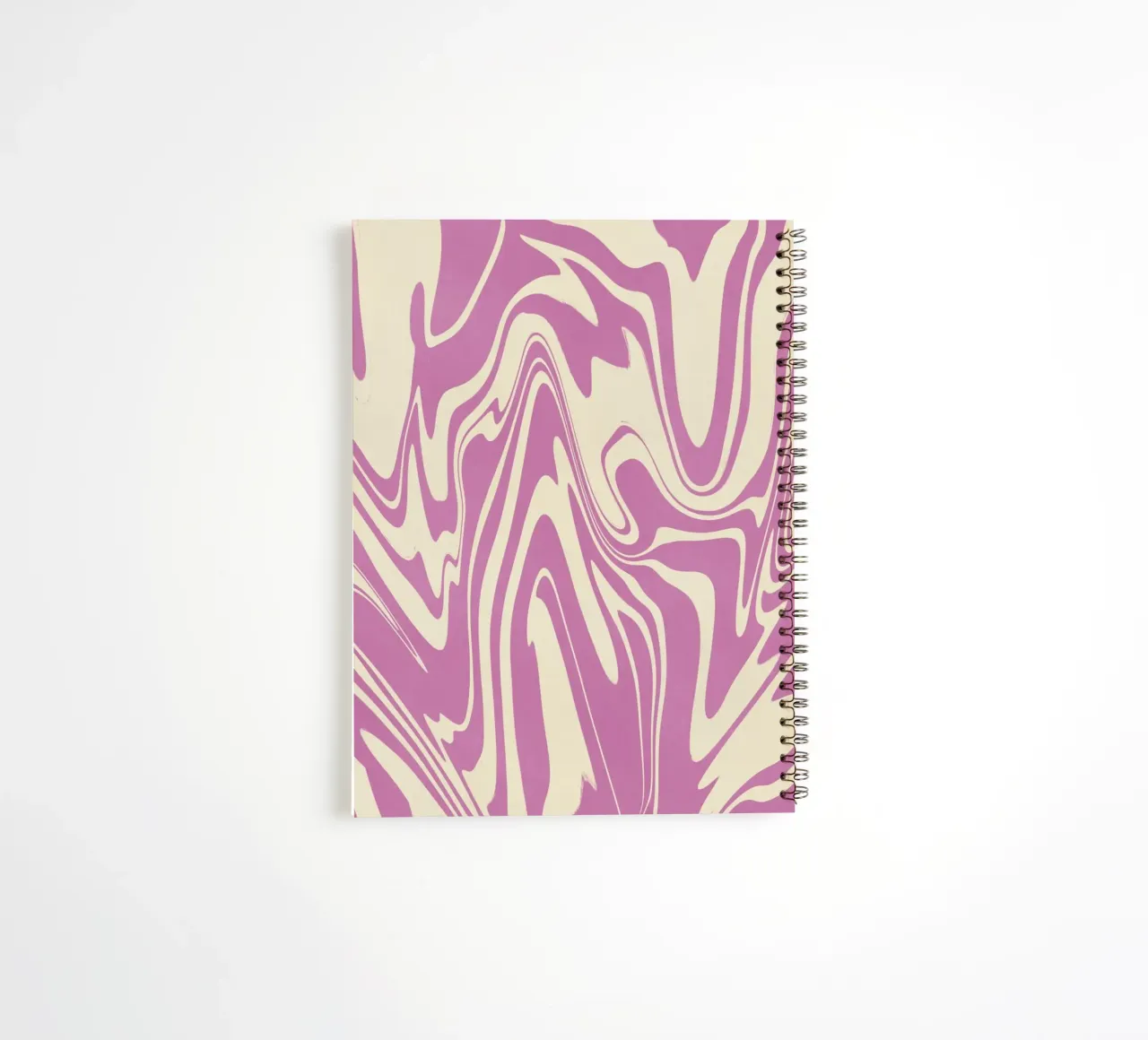 Fluid lines pattern 04 spiral notebook by Little Dean