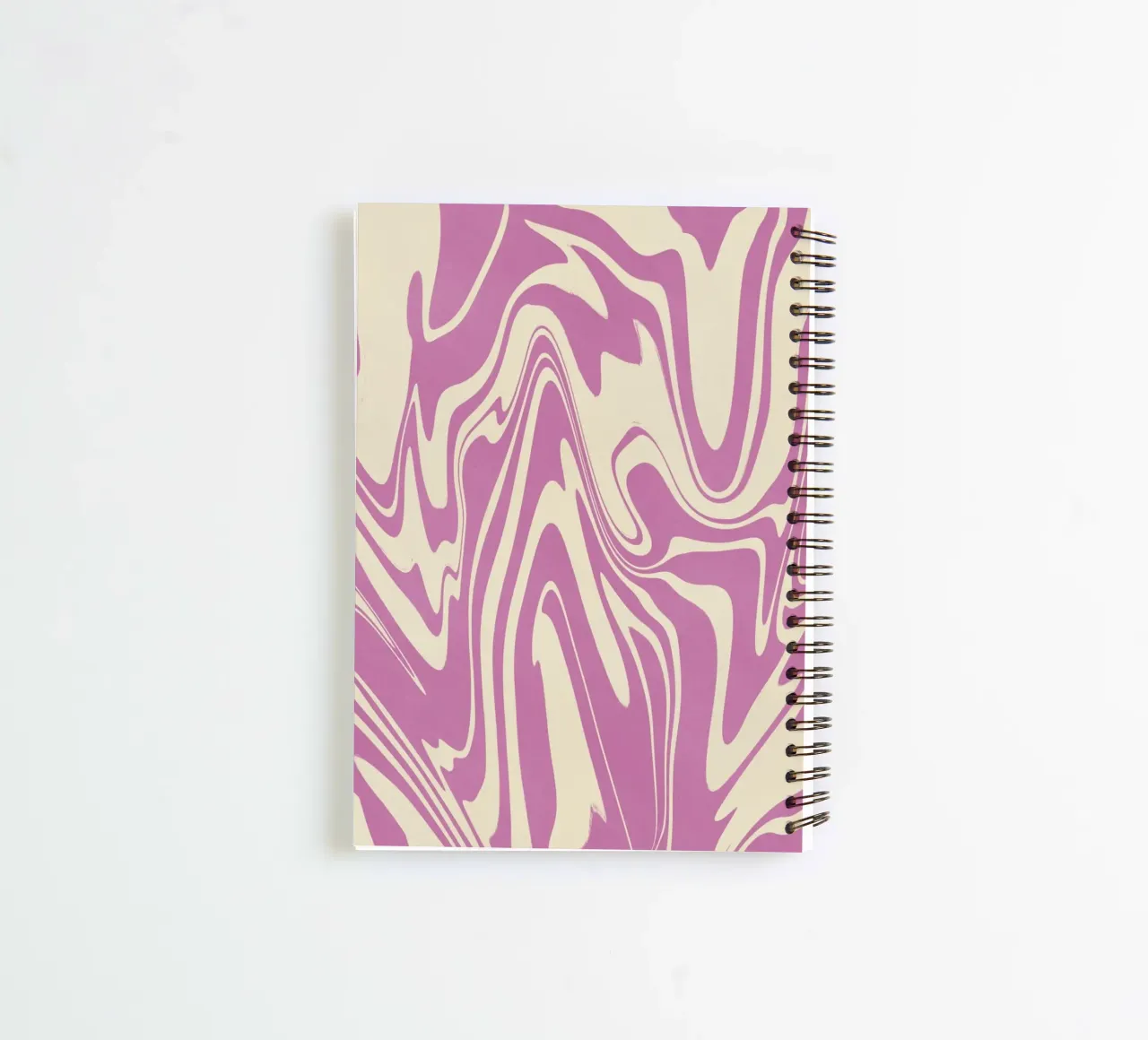 Fluid lines pattern 04 spiral notebook by Little Dean