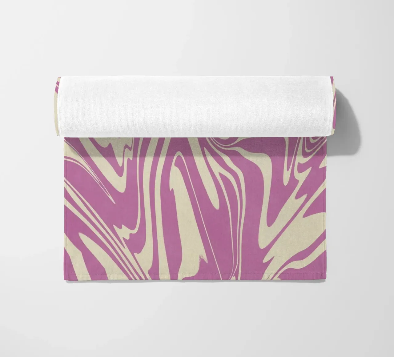 Fluid lines pattern 04 beach towel by Little Dean